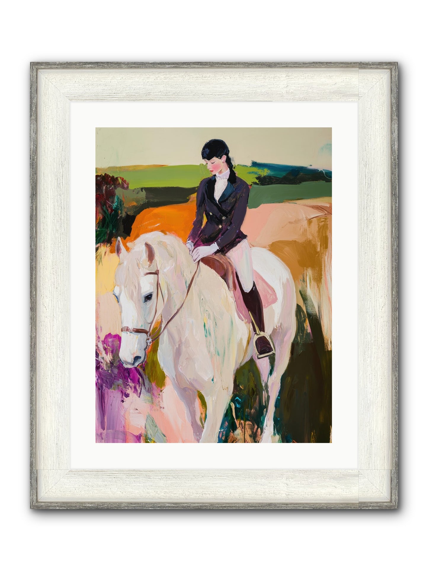 Whistling Wind Framed Print - Driftwood White 18x24