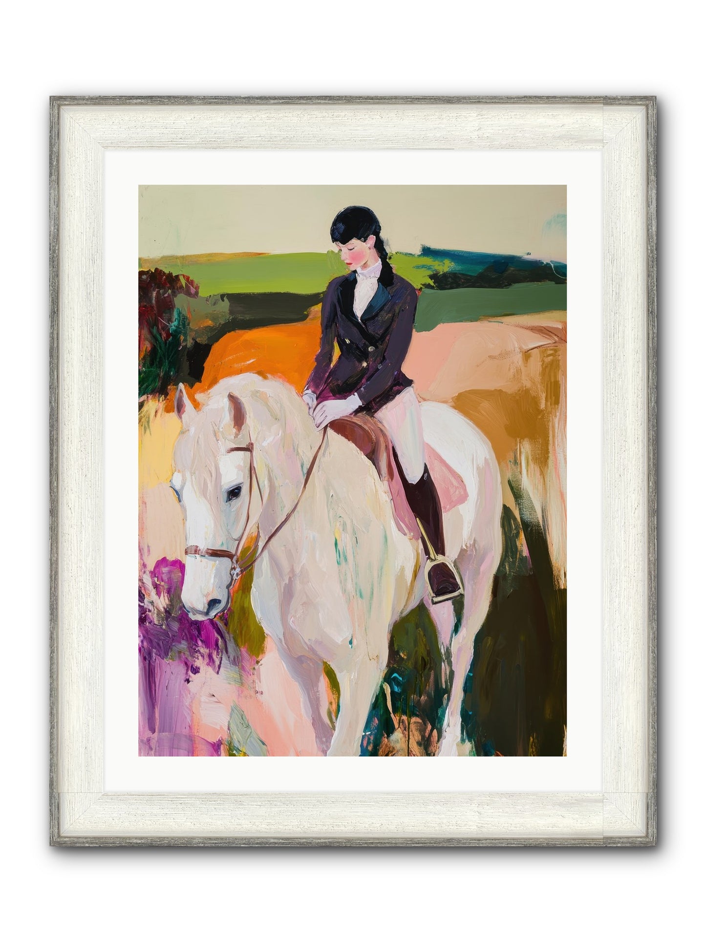 Whistling Wind Framed Print - Driftwood White 24x32