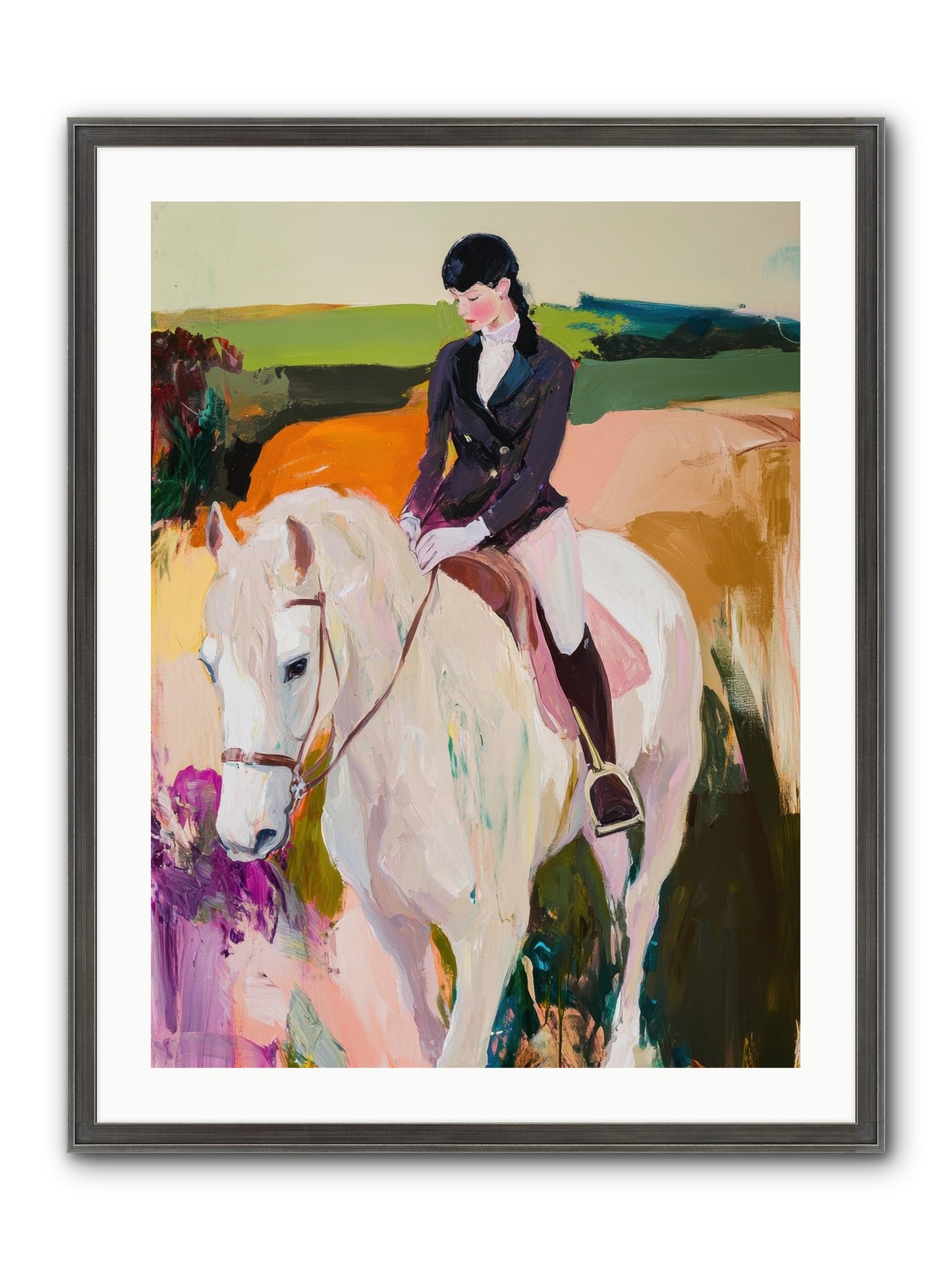 Whistling Wind Framed Print - Slimwoods Black/Silver 24x32