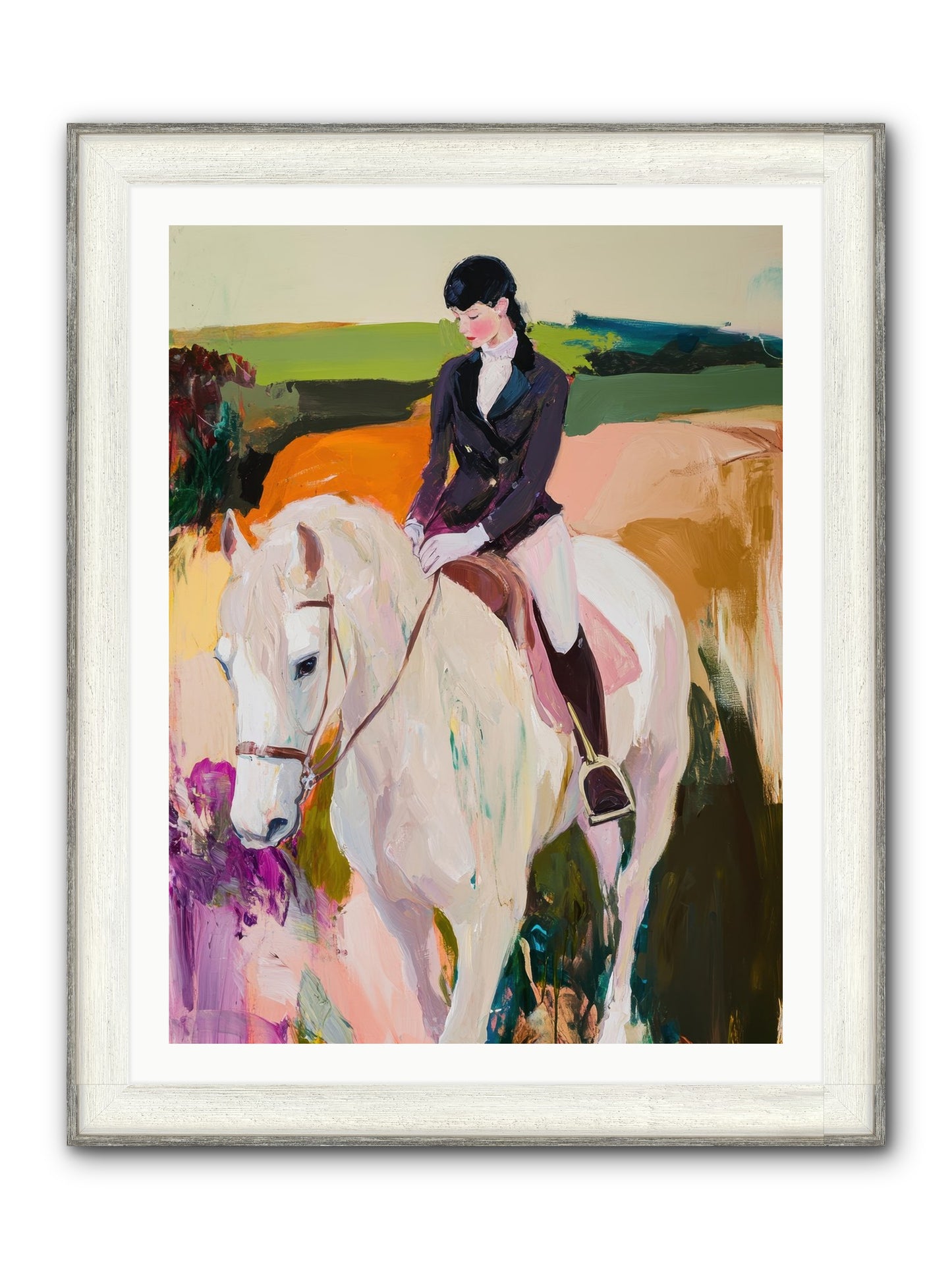 Whistling Wind Framed Print - Driftwood White 30x40