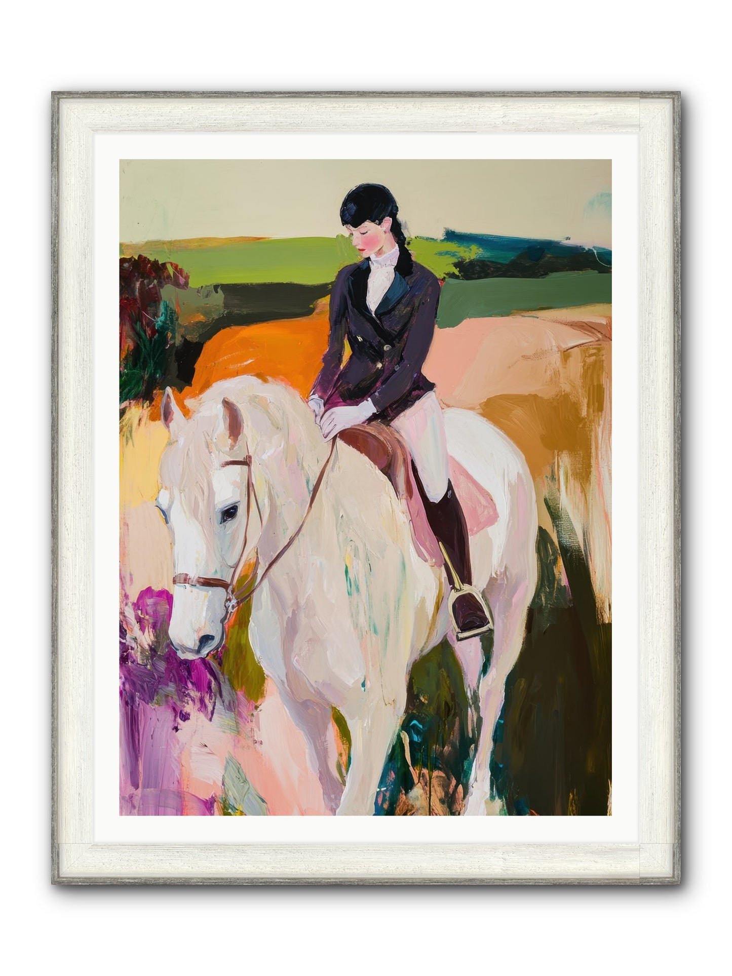 Whistling Wind Framed Print - Driftwood White 36x48