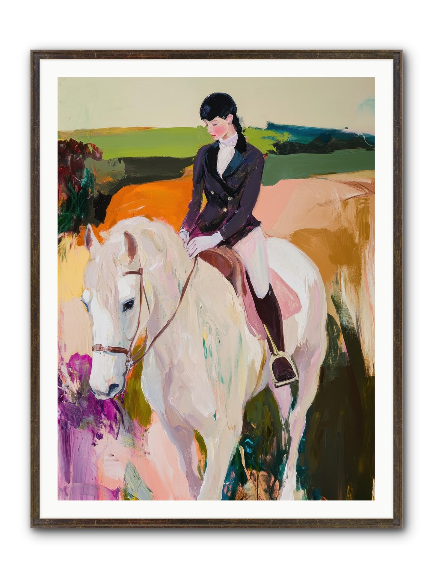 Whistling Wind Framed Print - Slimwoods Black/Gold 36x48