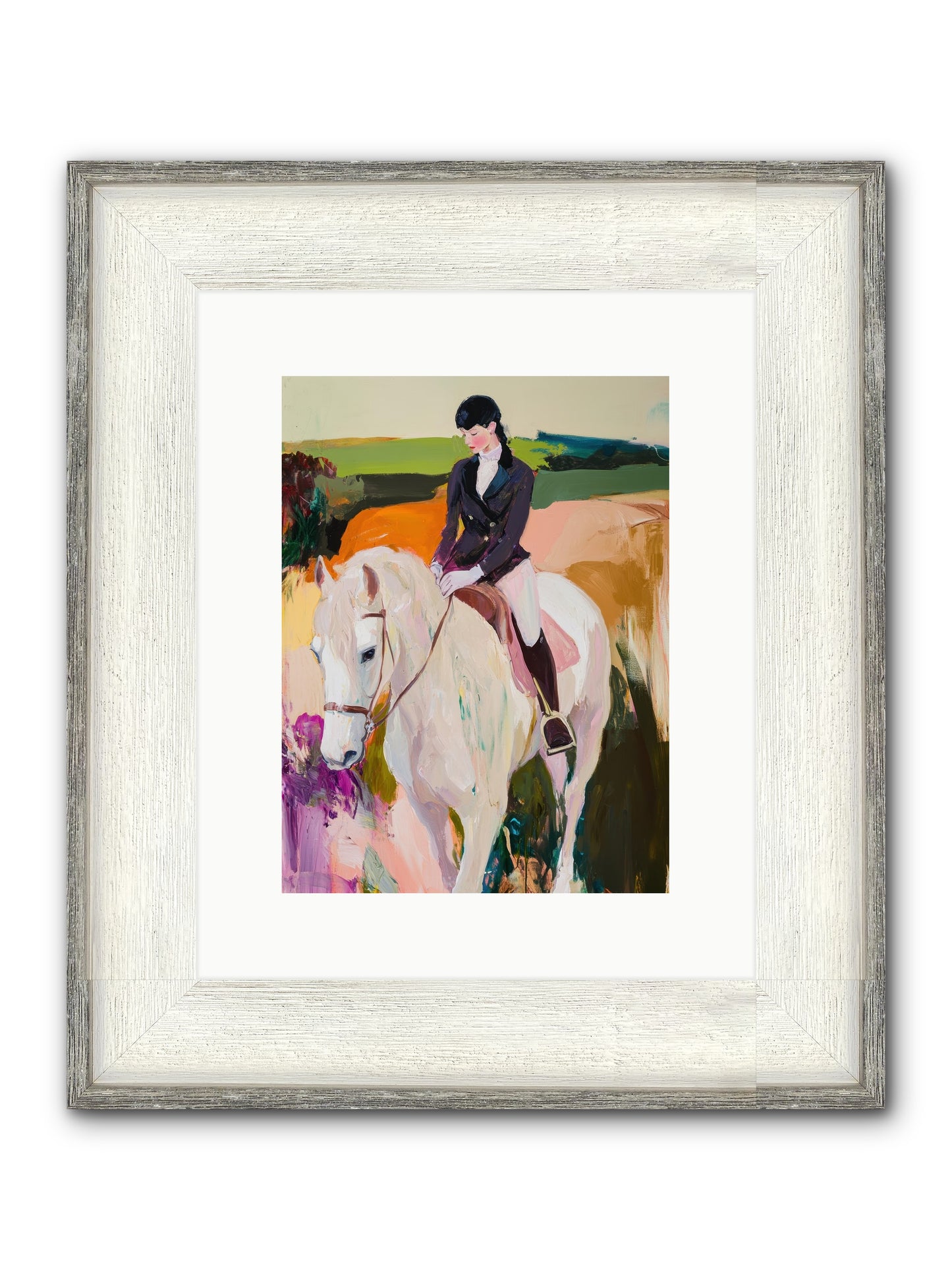 Whistling Wind Framed Print - Driftwood White 9x12