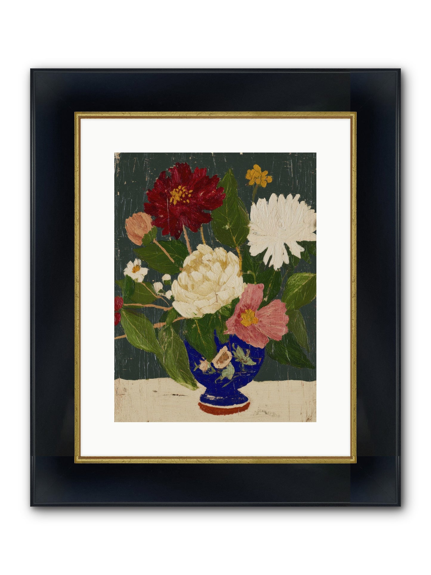 Wild Abundance Framed Print - Wide Black w/Gold 12x16