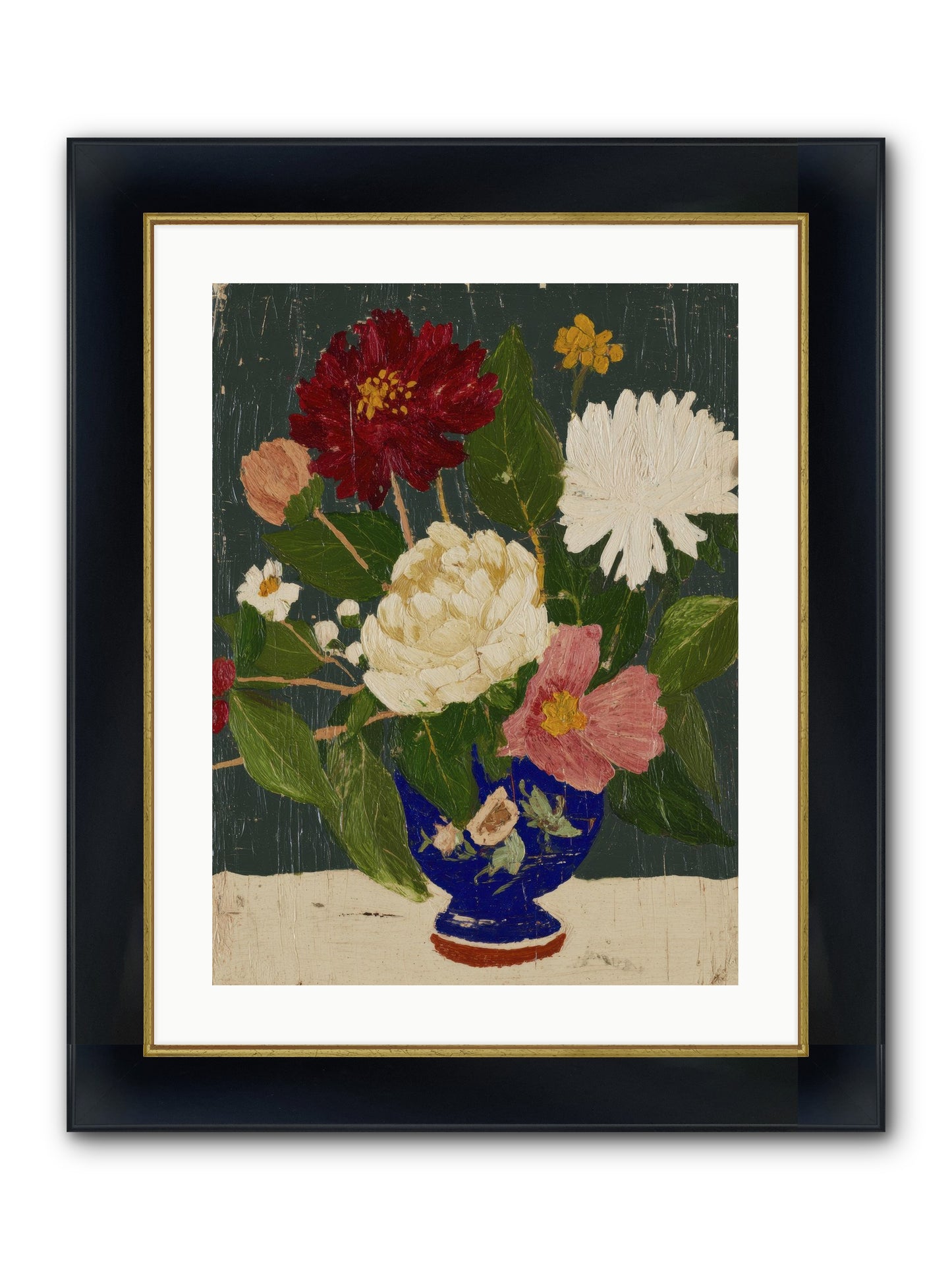 Wild Abundance Framed Print - Wide Black w/Gold 18x24