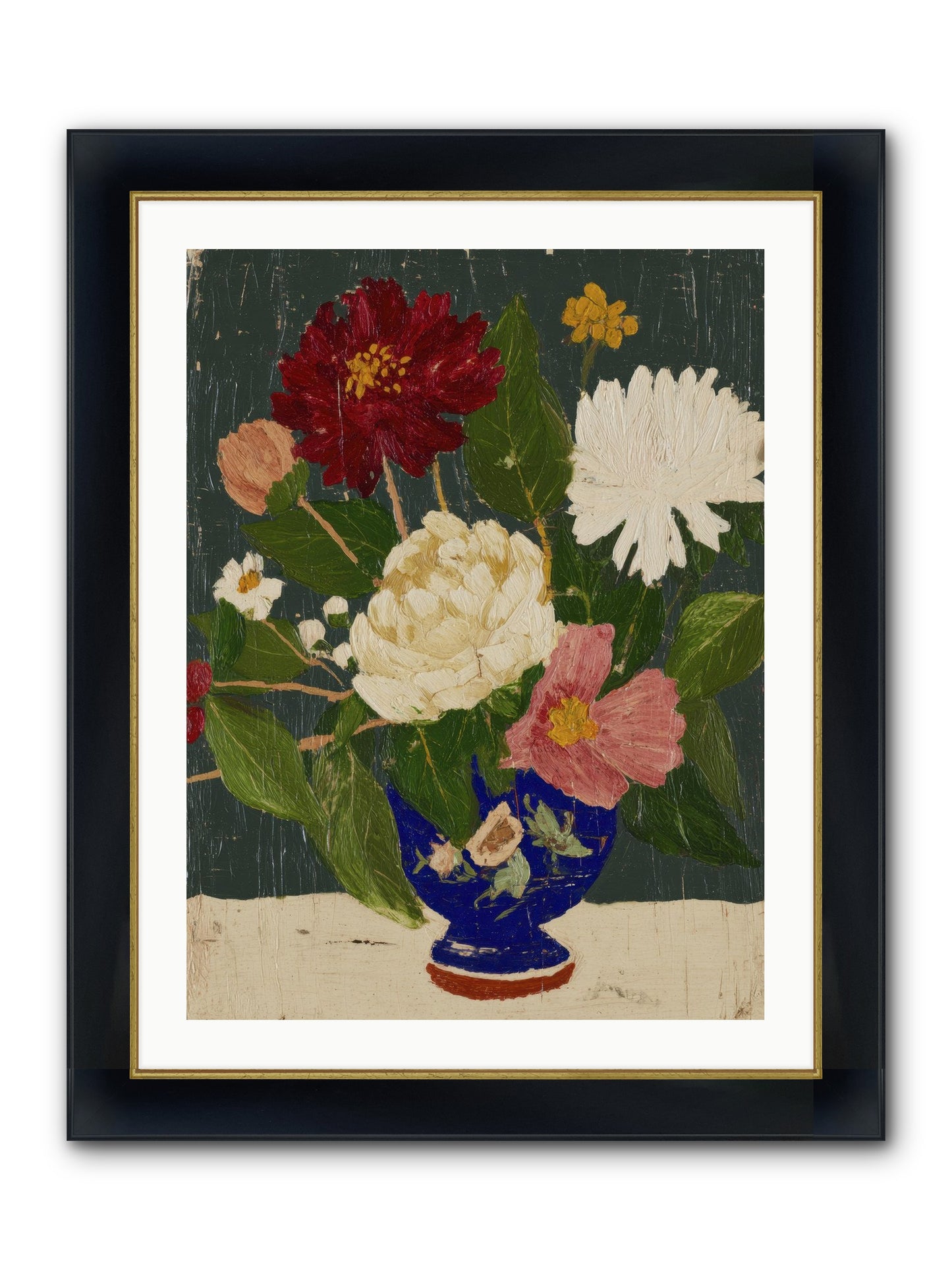 Wild Abundance Framed Print - Wide Black w/Gold 24x32