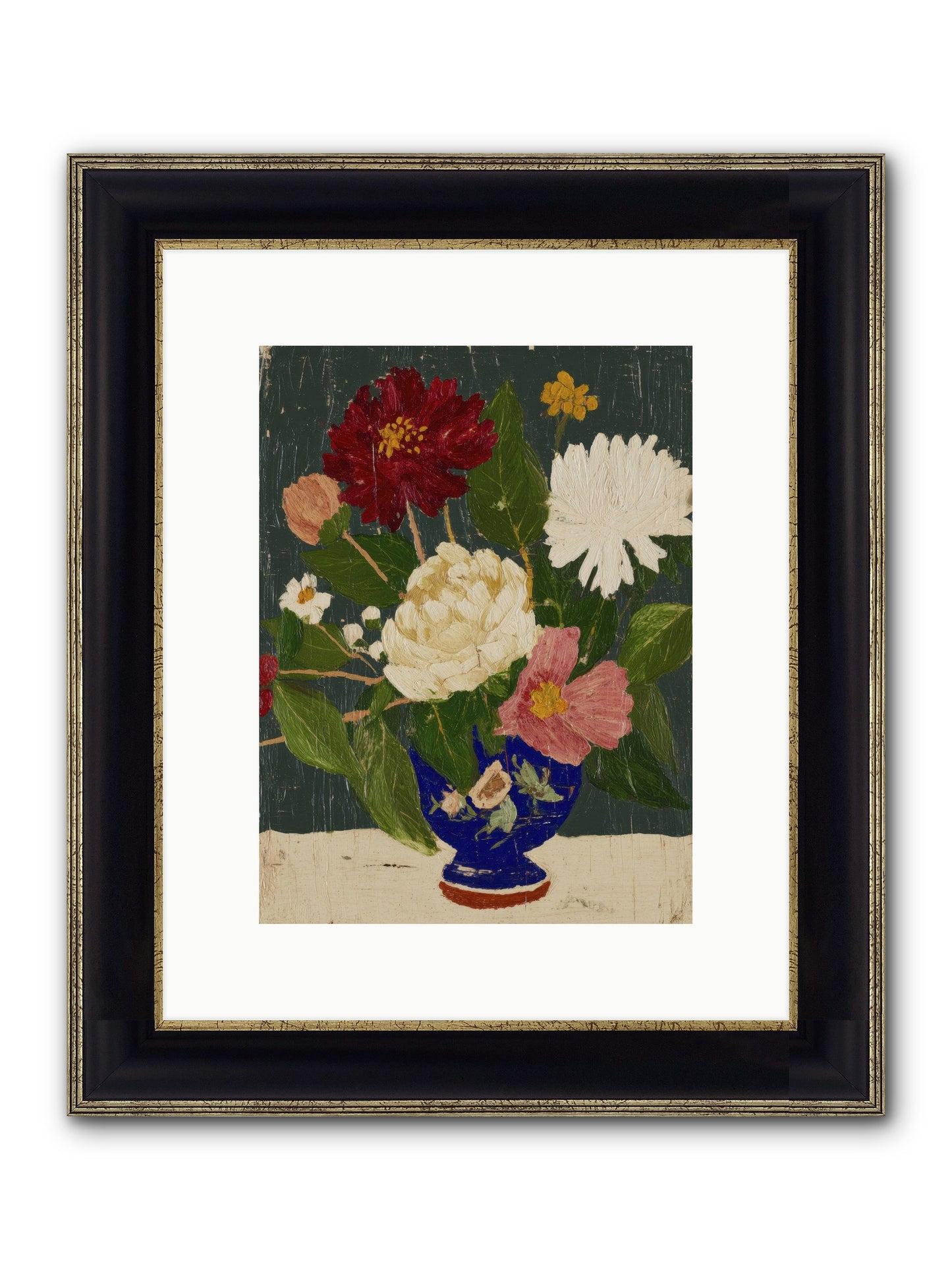 Wild Abundance Framed Print - Black & Gold 9x12