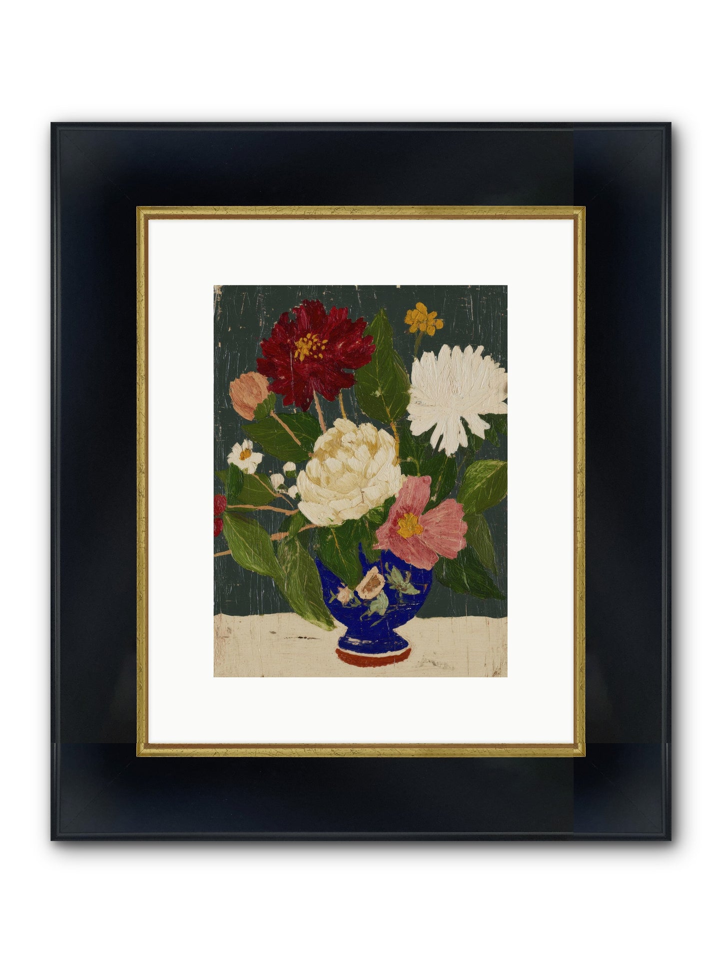 Wild Abundance Framed Print - Wide Black w/Gold 9x12