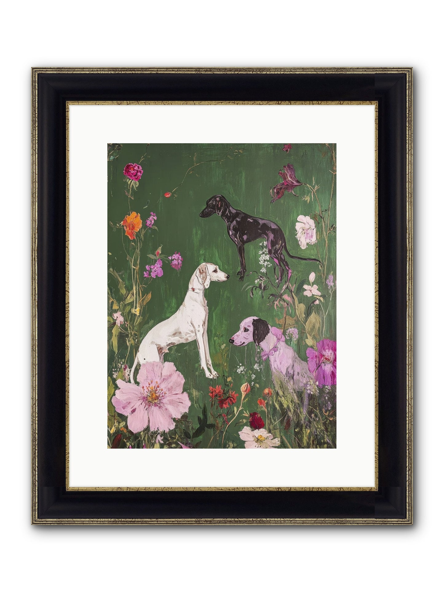 Wild And Free Framed Print - Black & Gold 12x16