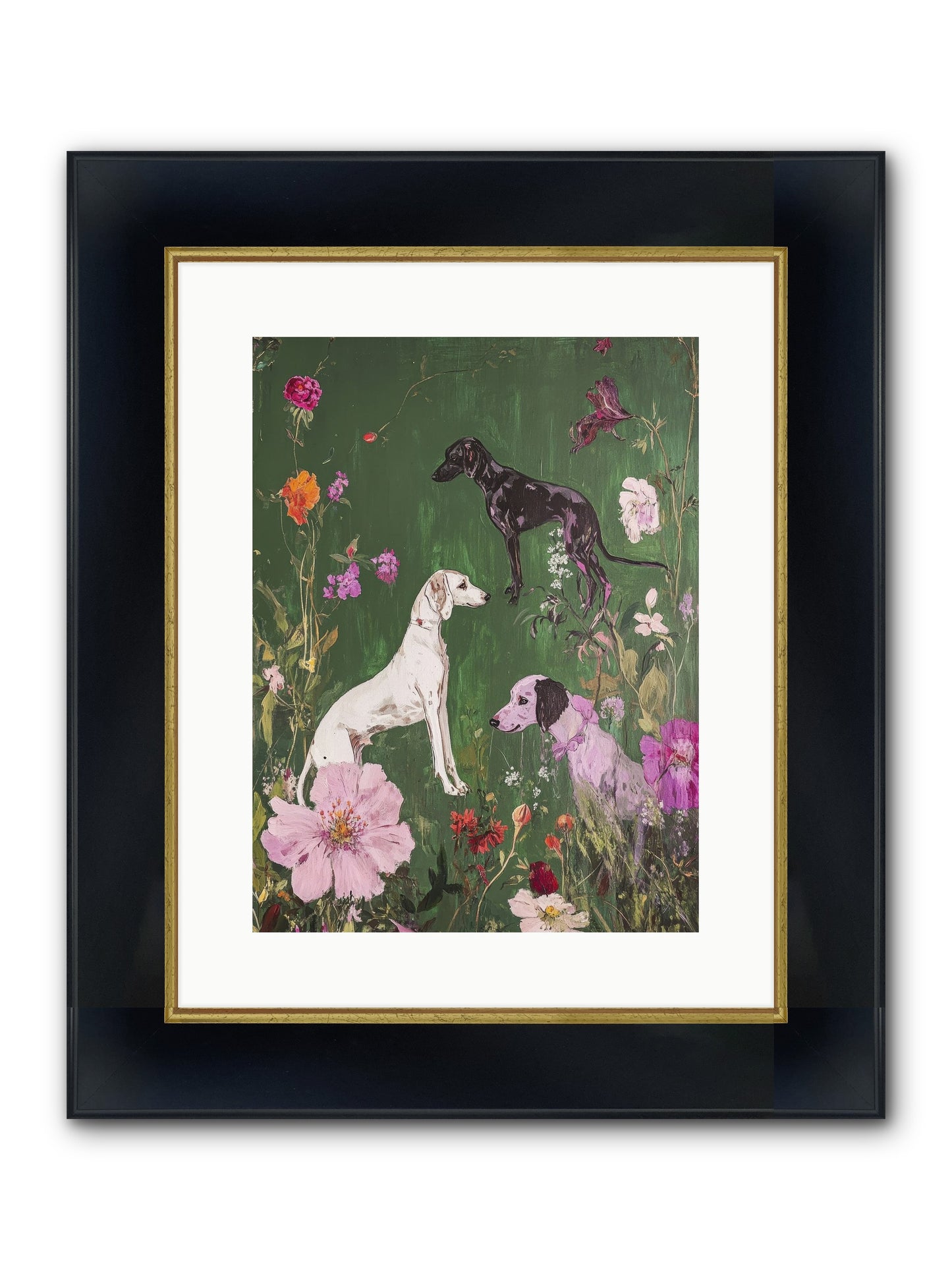 Wild And Free Framed Print - Wide Black w/Gold 12x16