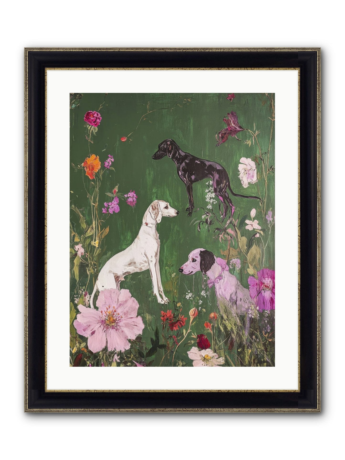 Wild And Free Framed Print - Black & Gold 18x24