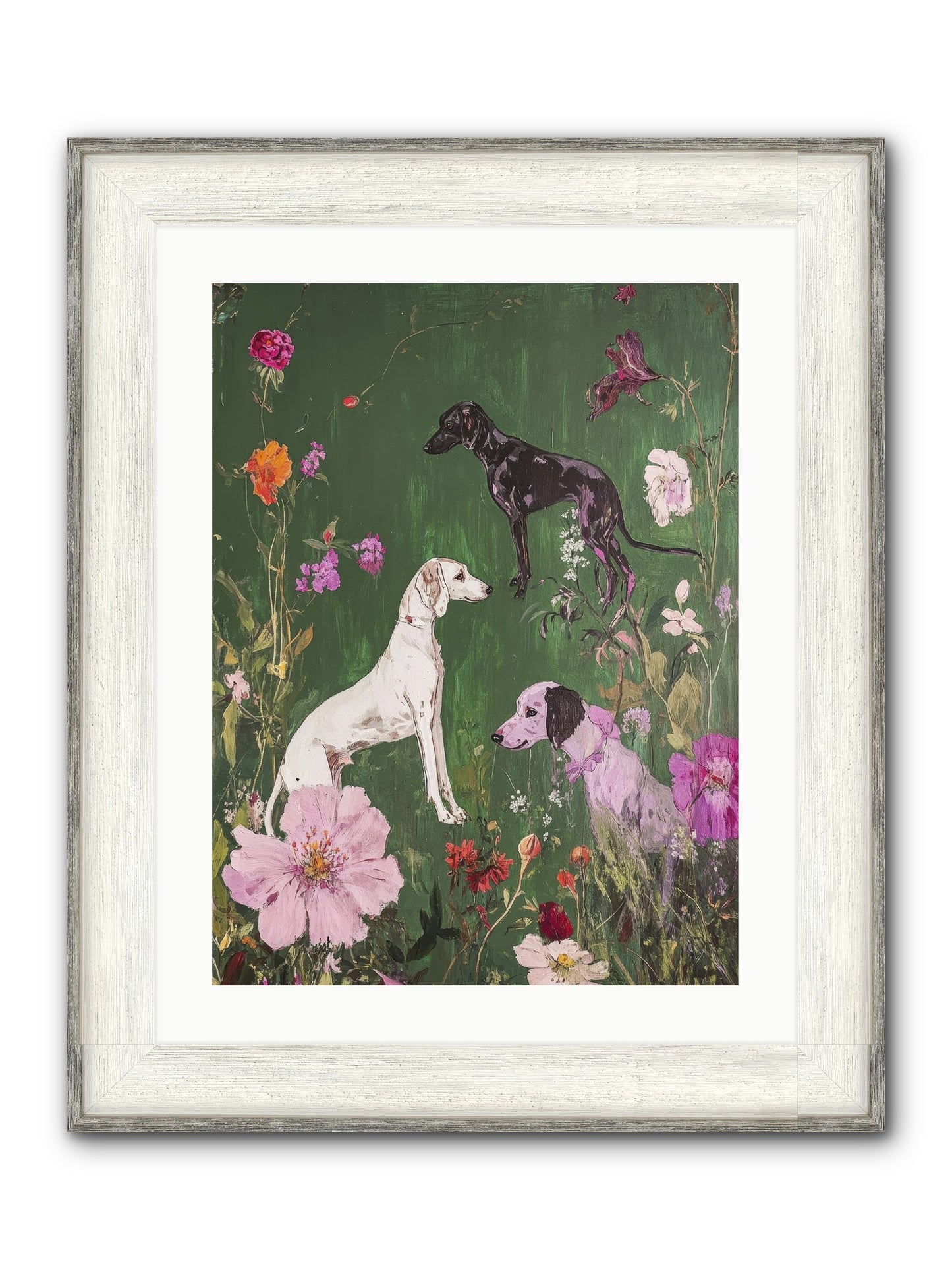 Wild And Free Framed Print - Driftwood White 18x24