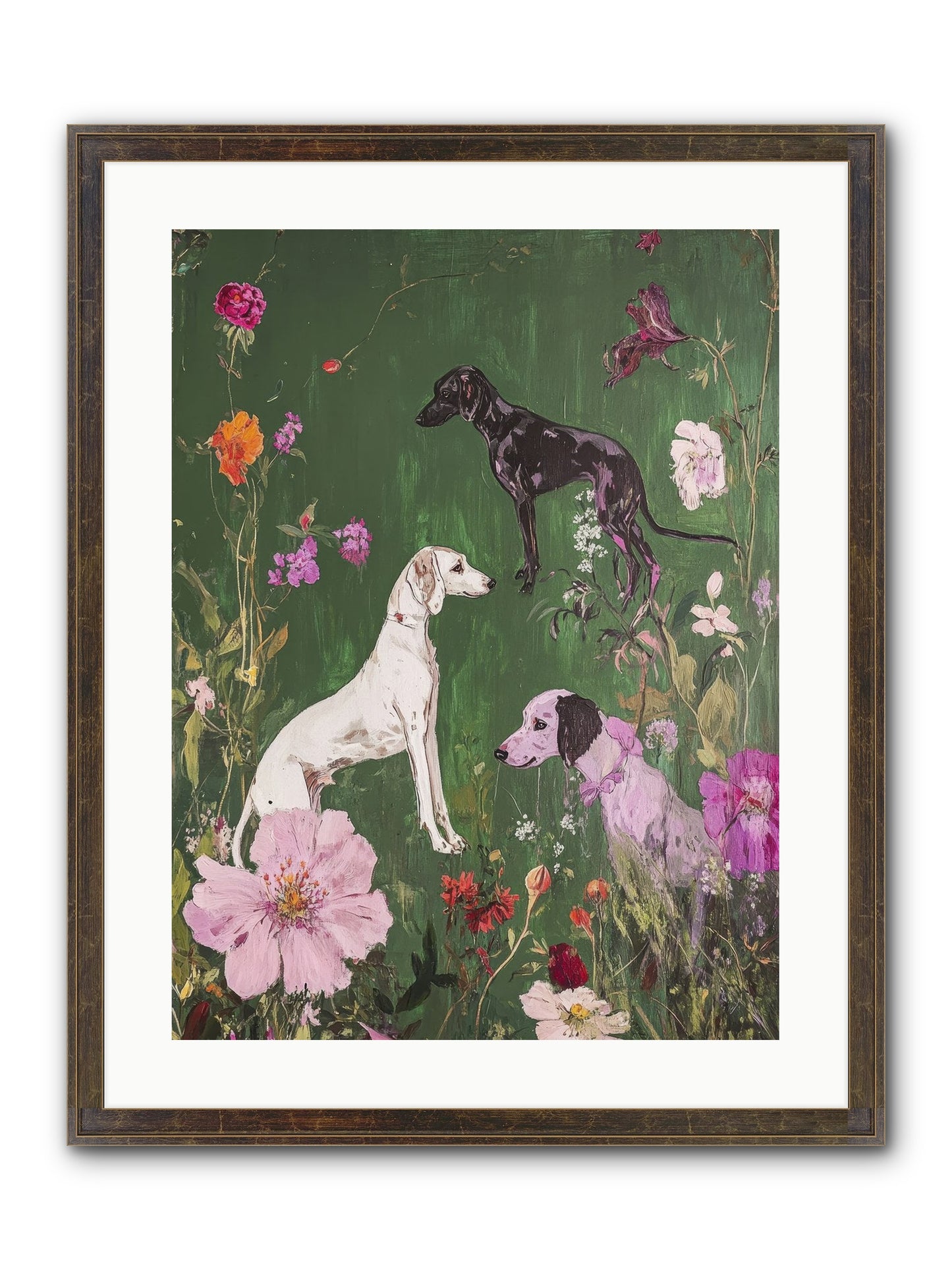 Wild And Free Framed Print - Slimwoods Black/Gold 18x24