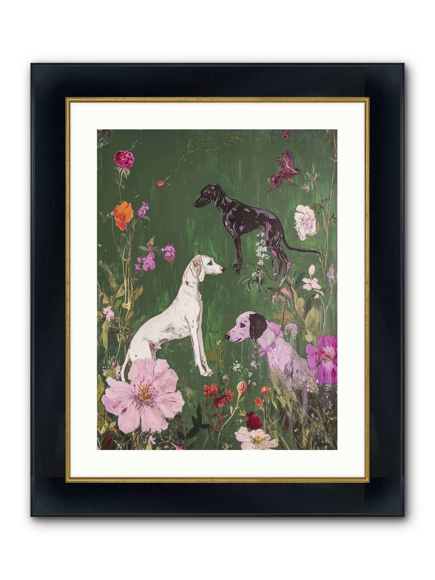 Wild And Free Framed Print - Wide Black w/Gold 18x24