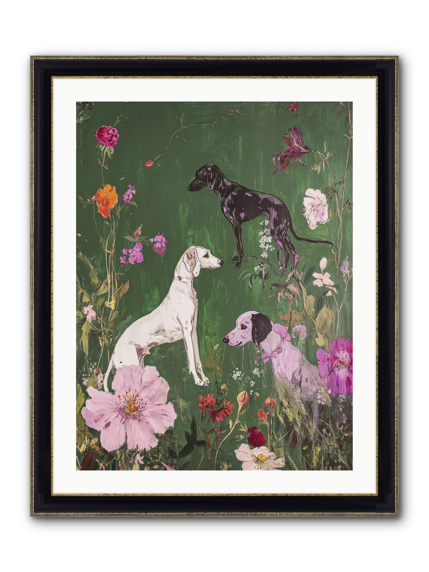 Wild And Free Framed Print - Black & Gold 24x32