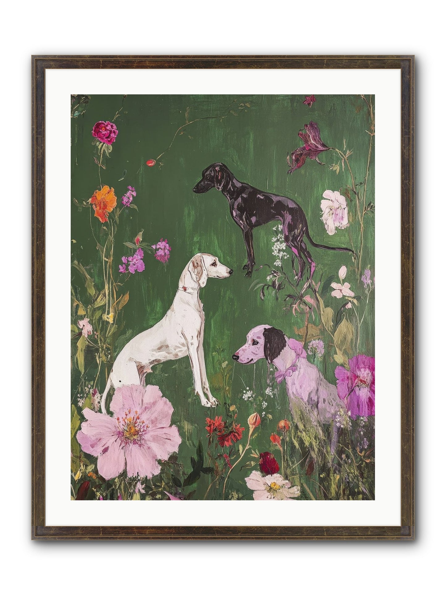 Wild And Free Framed Print - Slimwoods Black/Gold 24x32