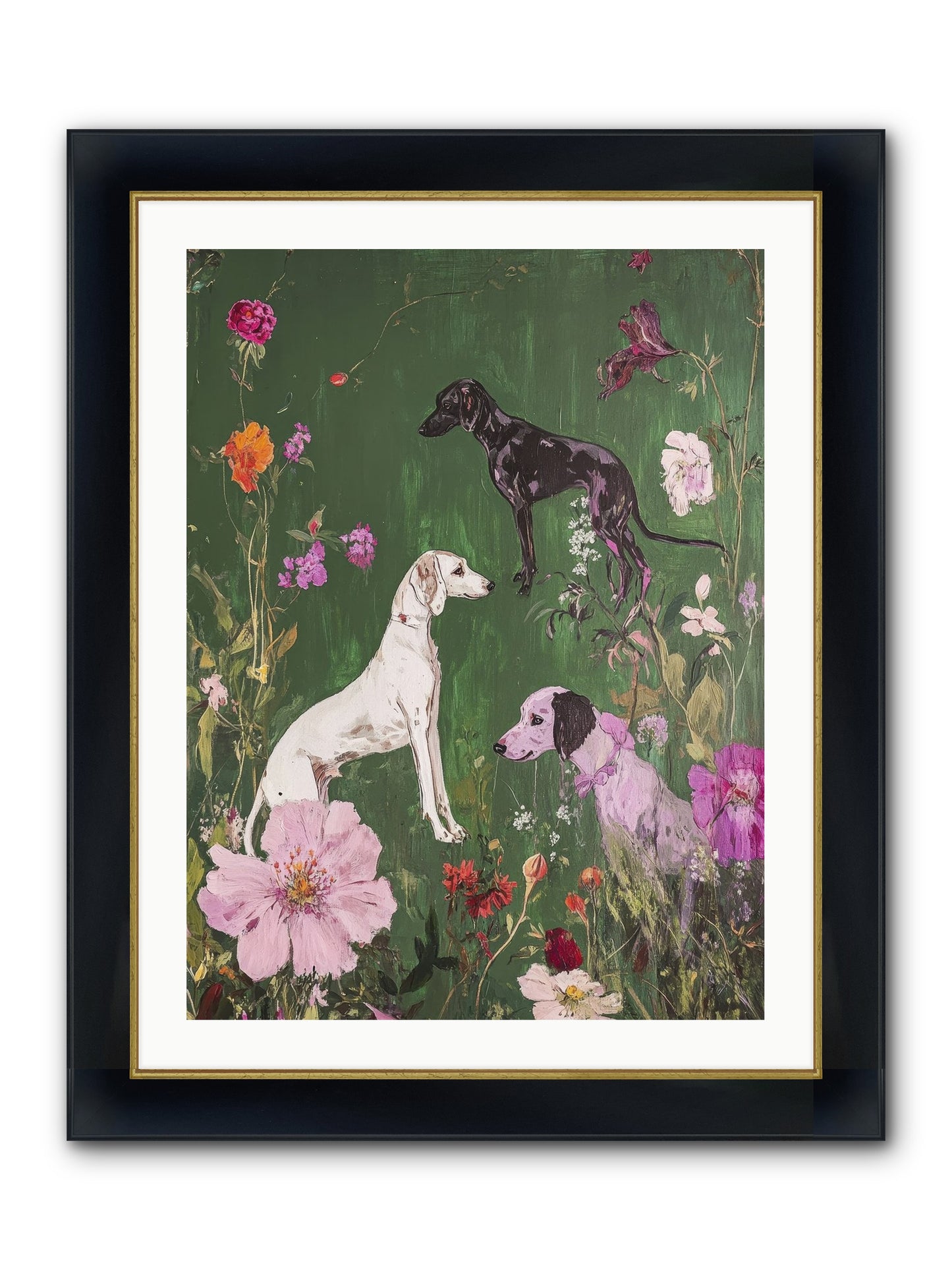 Wild And Free Framed Print - Wide Black w/Gold 24x32