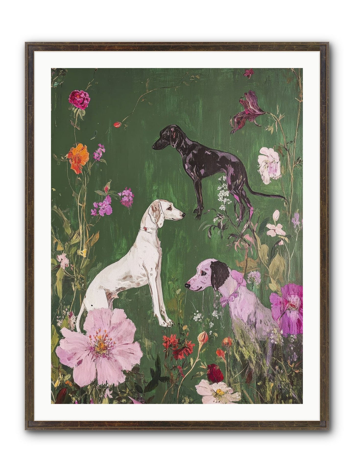 Wild And Free Framed Print - Slimwoods Black/Gold 30x40