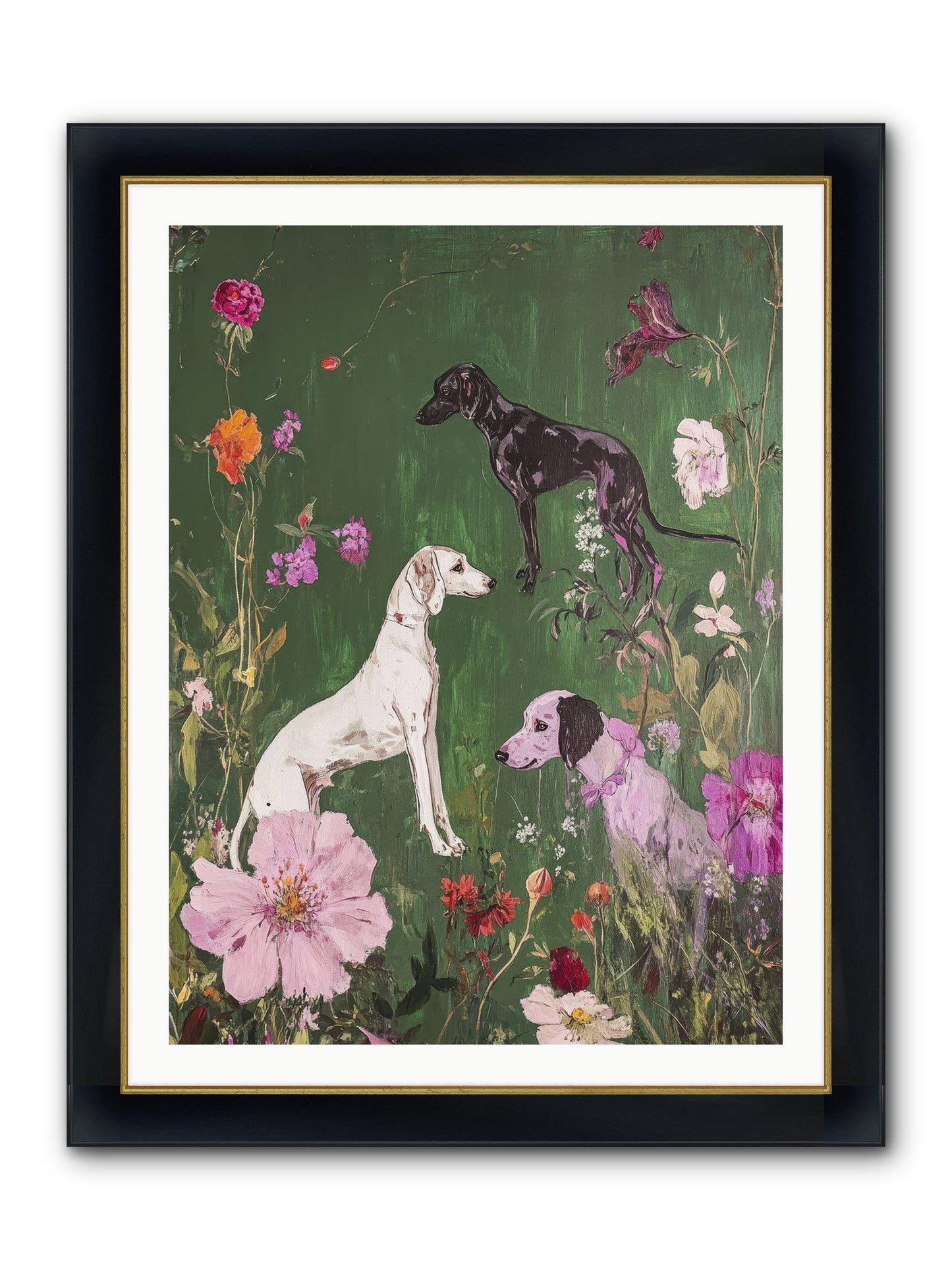 Wild And Free Framed Print - Wide Black w/Gold 30x40