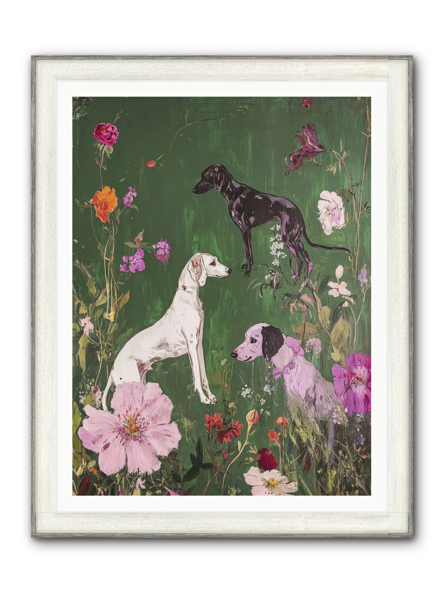 Wild And Free Framed Print - Driftwood White 36x48