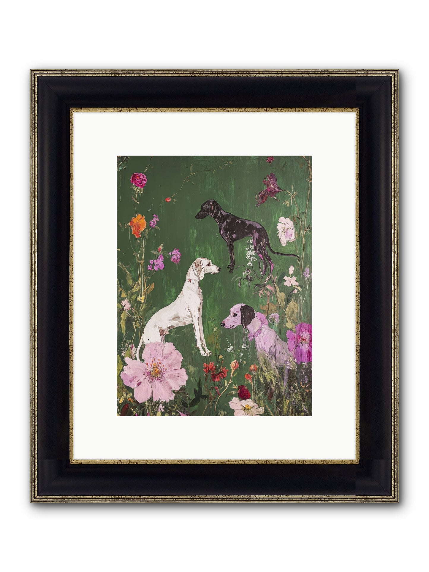 Wild And Free Framed Print - Black & Gold 9x12
