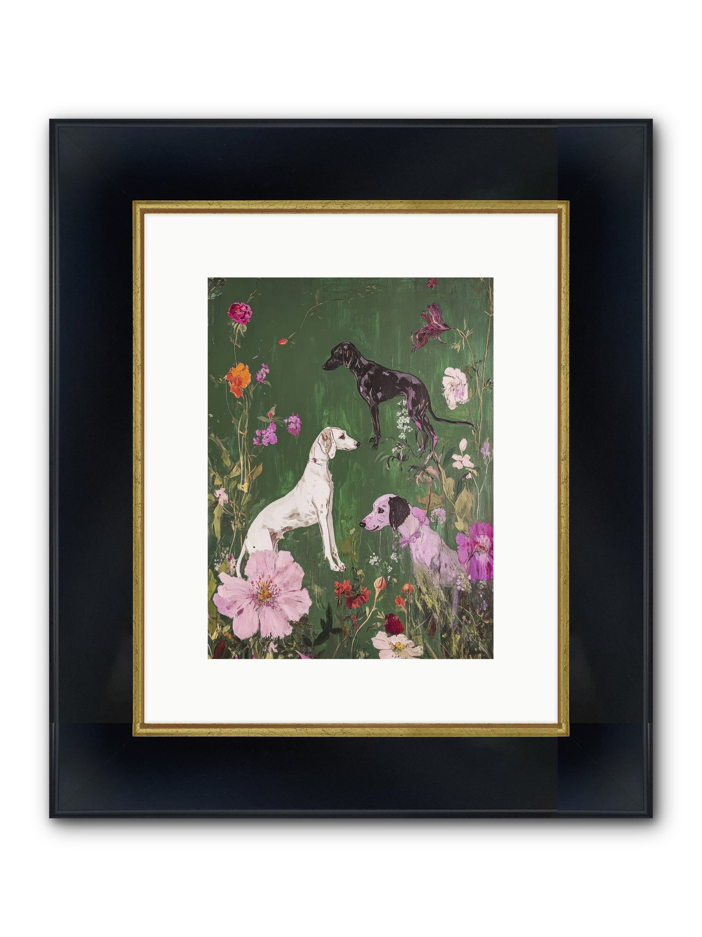Wild And Free Framed Print - Wide Black w/Gold 9x12