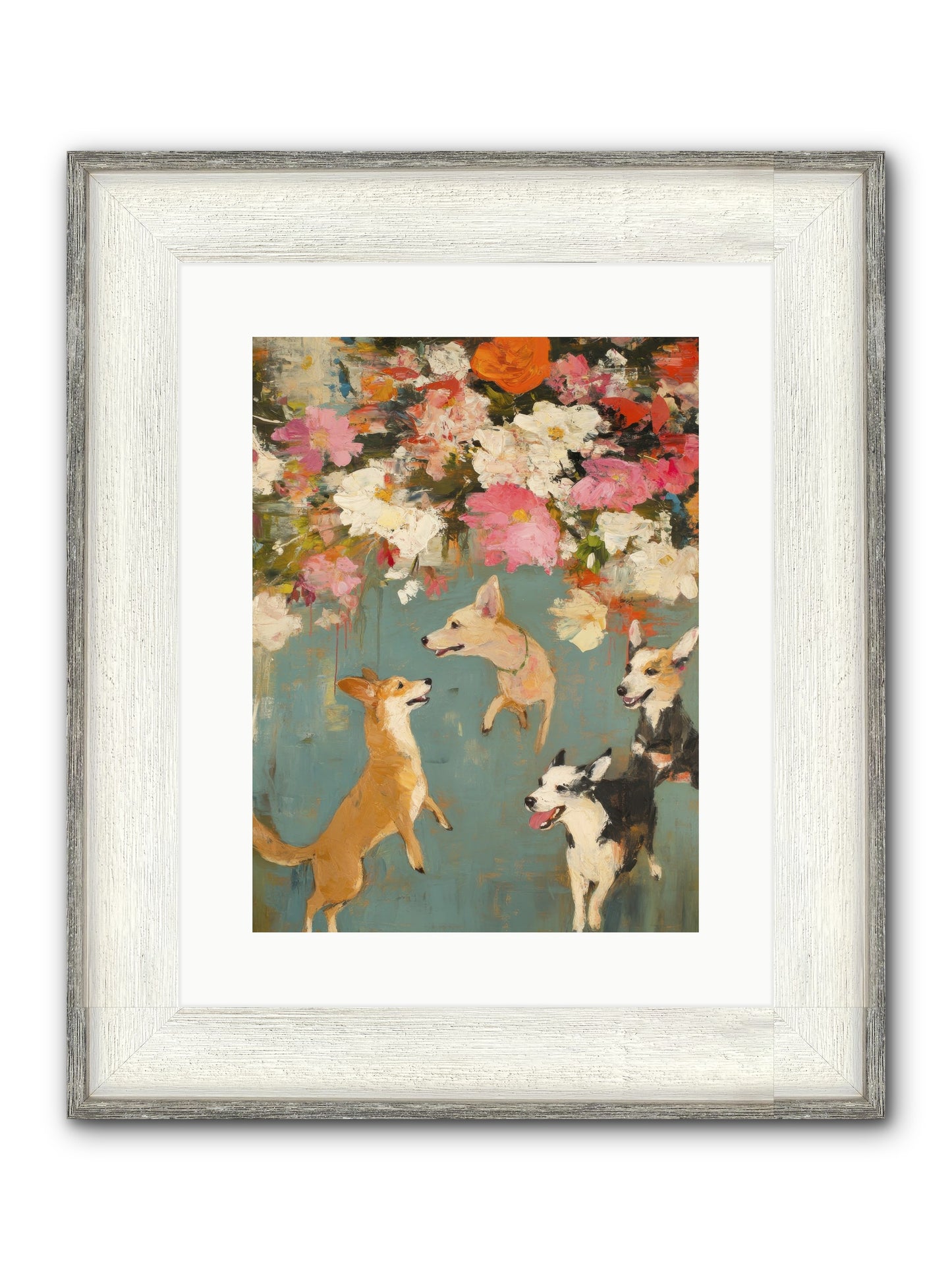 Wild Bloom Companions Framed Print - Driftwood White 12x16