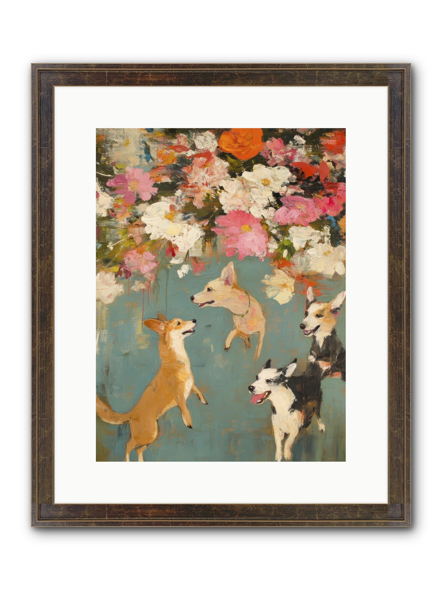 Wild Bloom Companions Framed Print - Slimwoods Black/Gold 12x16
