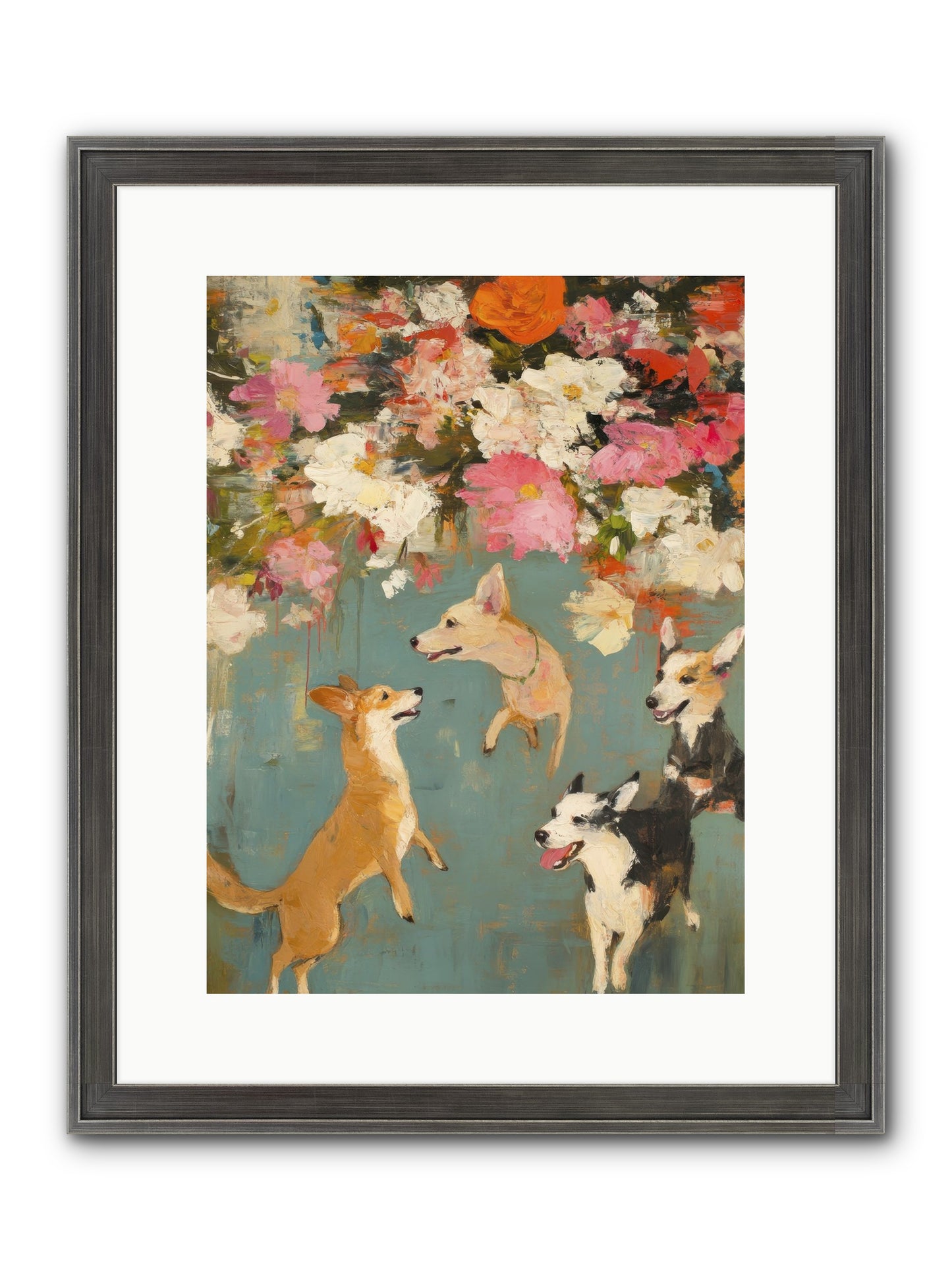 Wild Bloom Companions Framed Print - Slimwoods Black/Silver 12x16