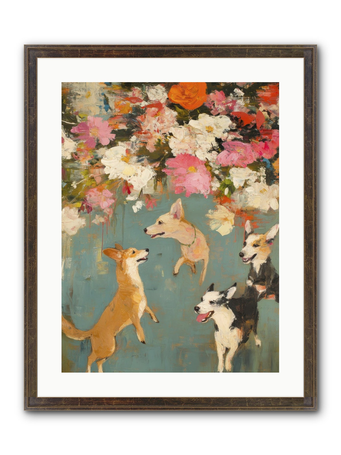 Wild Bloom Companions Framed Print - Slimwoods Black/Gold 18x24