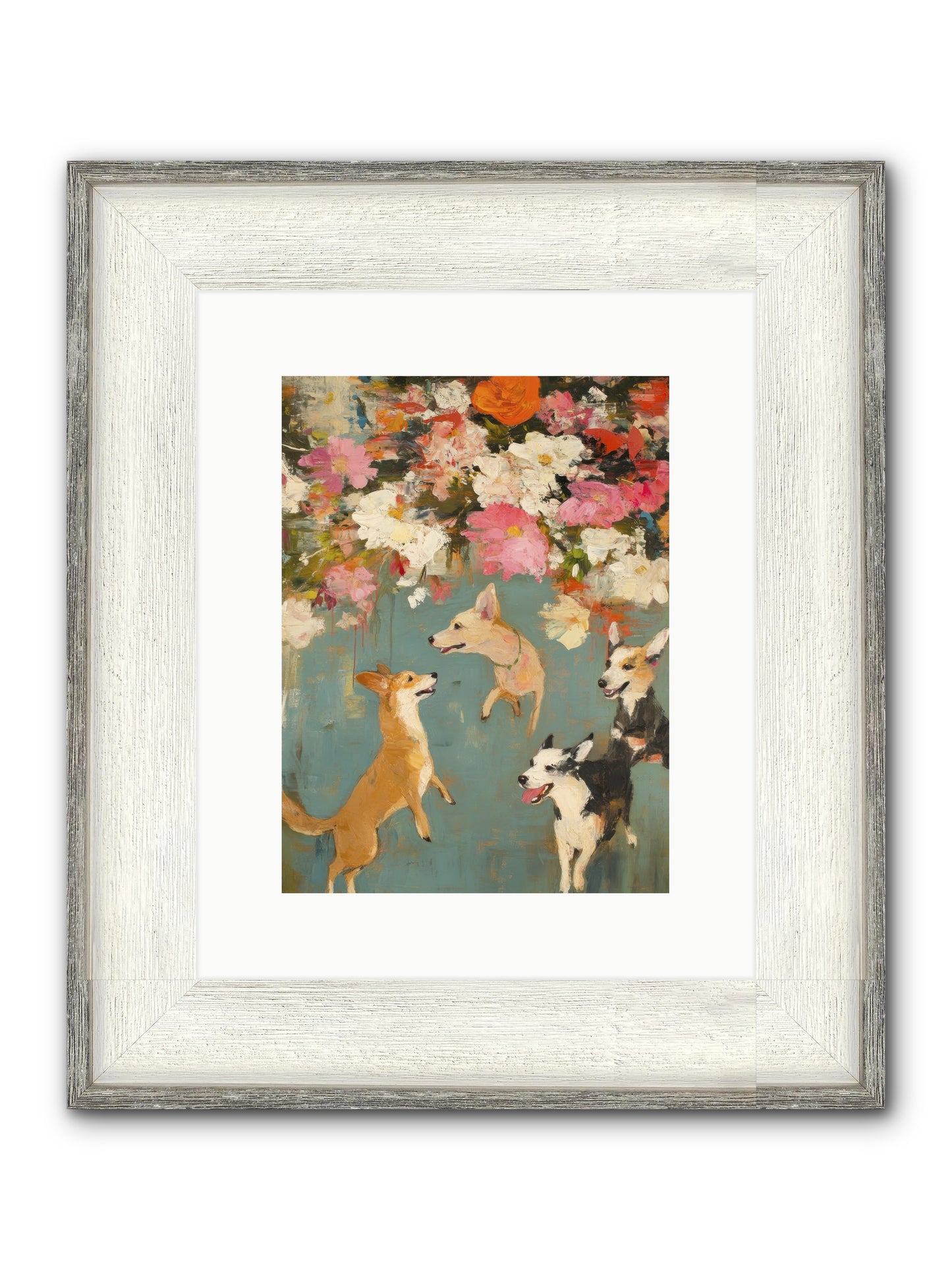 Wild Bloom Companions Framed Print - Driftwood White 9x12