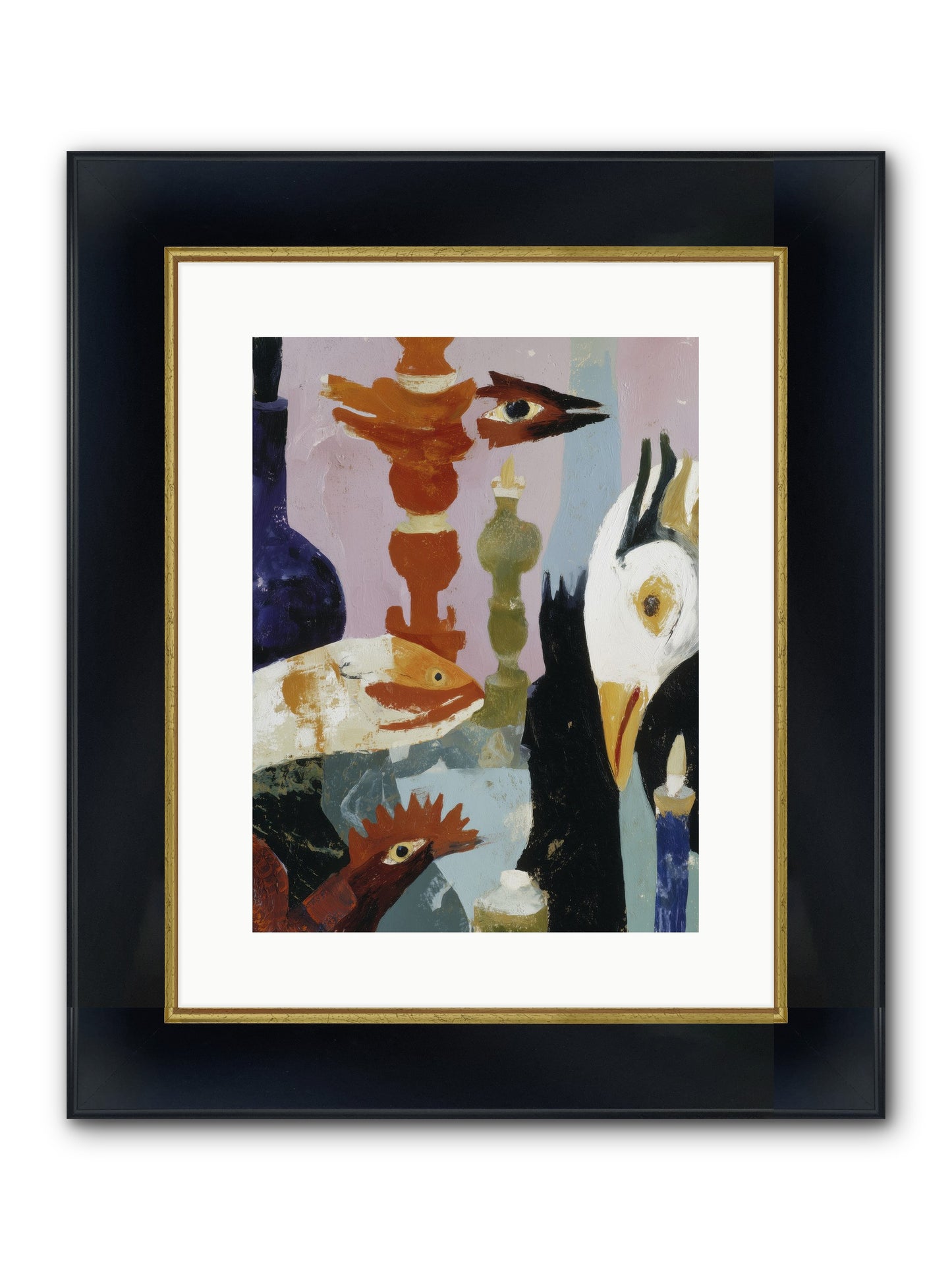 Wild Ember Days Framed Print - Wide Black w/Gold 12x16