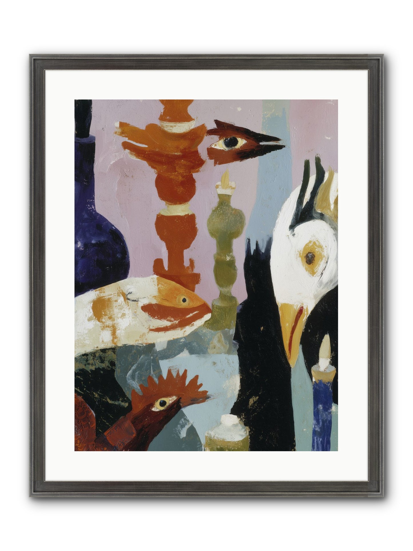 Wild Ember Days Framed Print - Slimwoods Black/Silver 18x24
