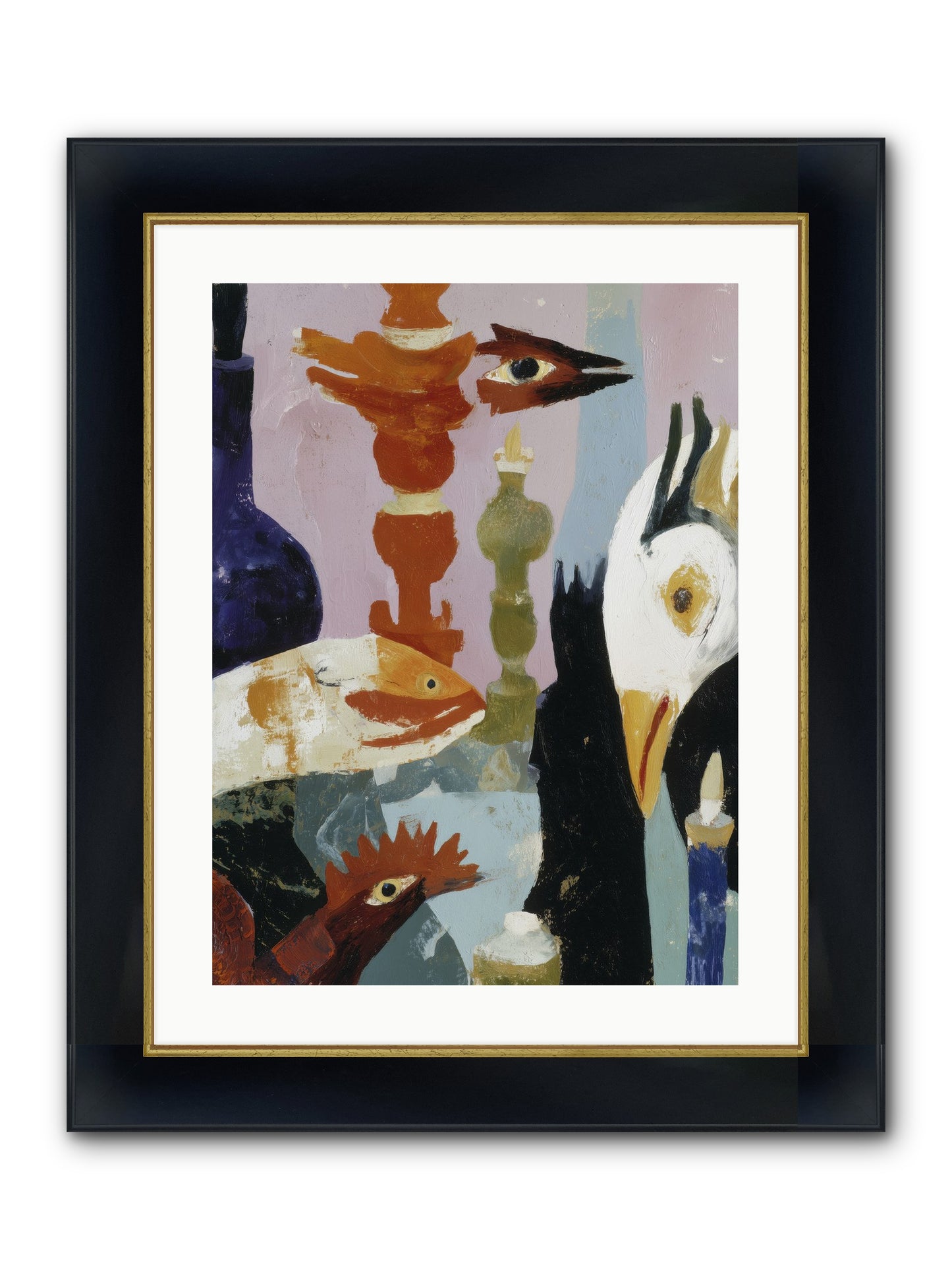 Wild Ember Days Framed Print - Wide Black w/Gold 18x24