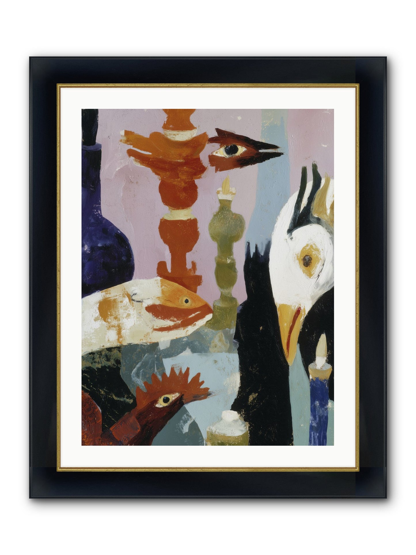Wild Ember Days Framed Print - Wide Black w/Gold 24x32