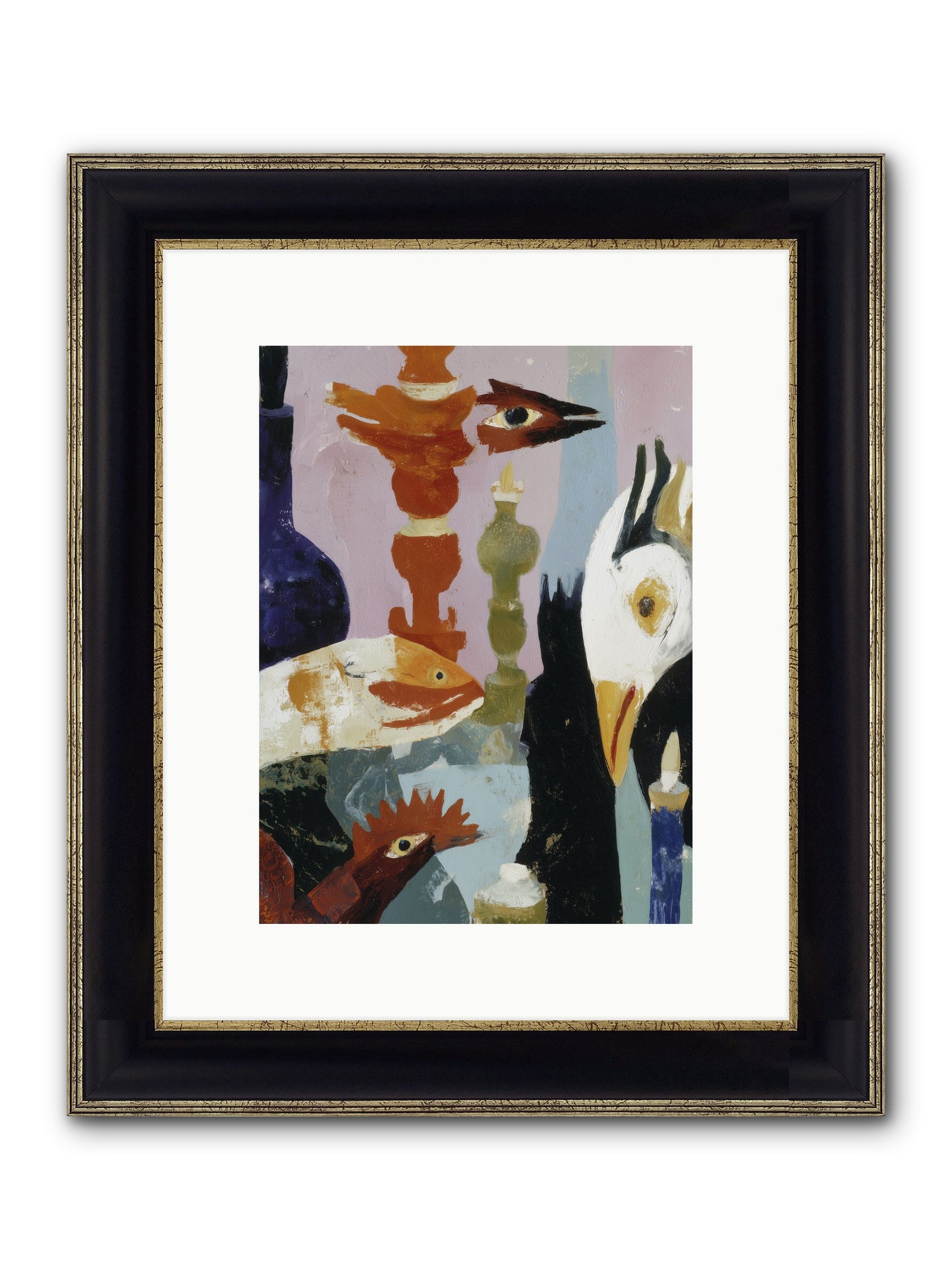 Wild Ember Days Framed Print - Black & Gold 9x12