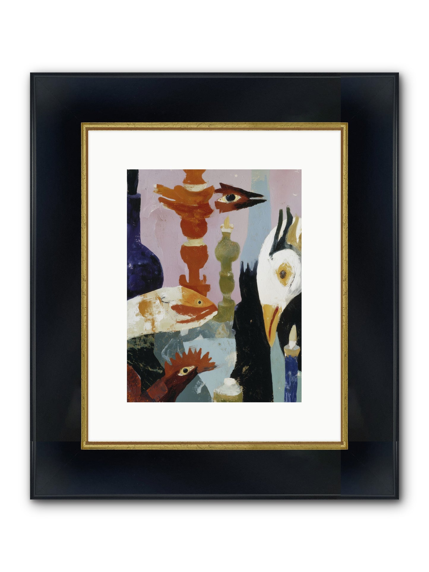 Wild Ember Days Framed Print - Wide Black w/Gold 9x12