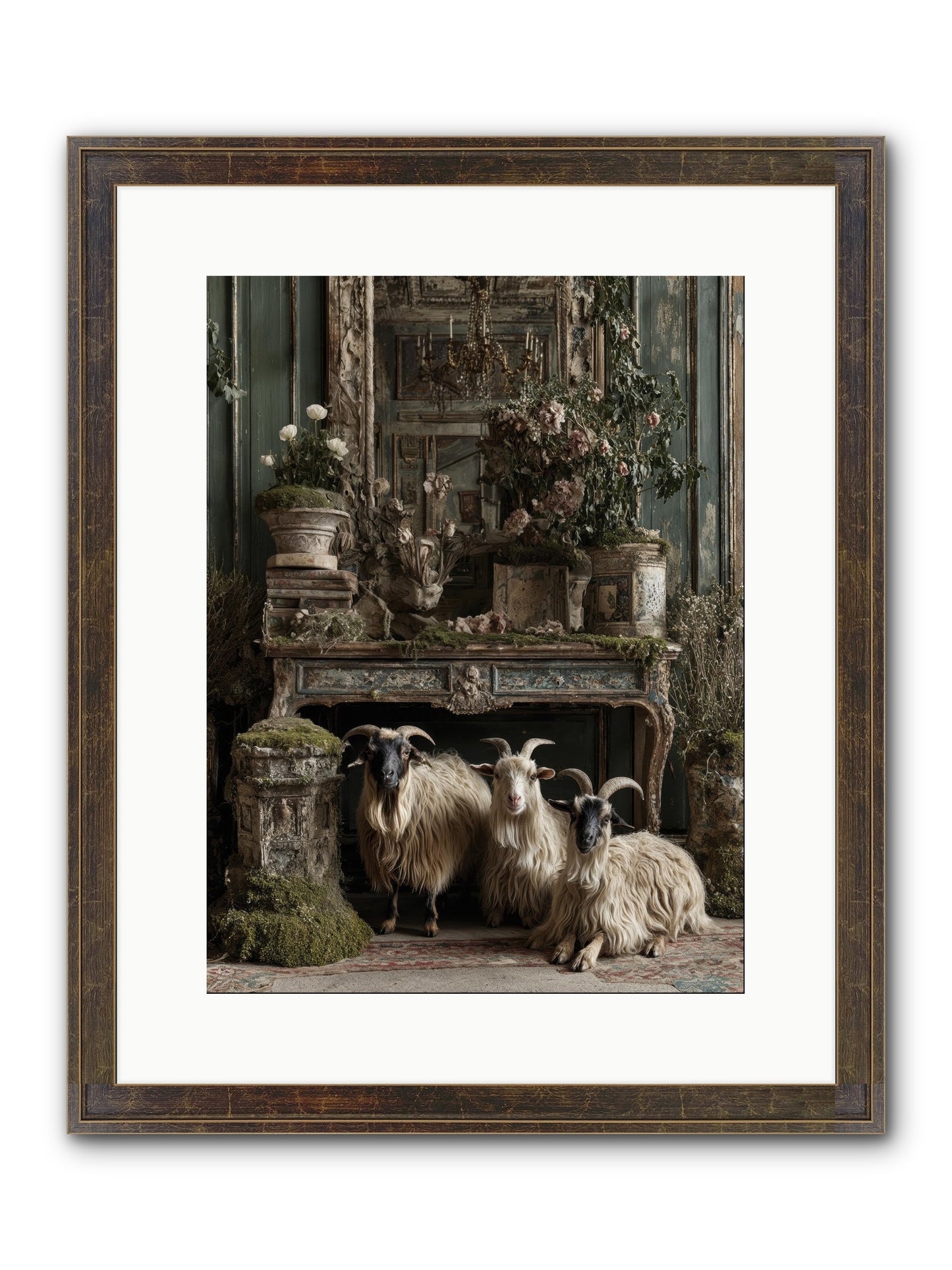 Wild Grace Reigning Framed Print - Slimwoods Black/Gold 12x16