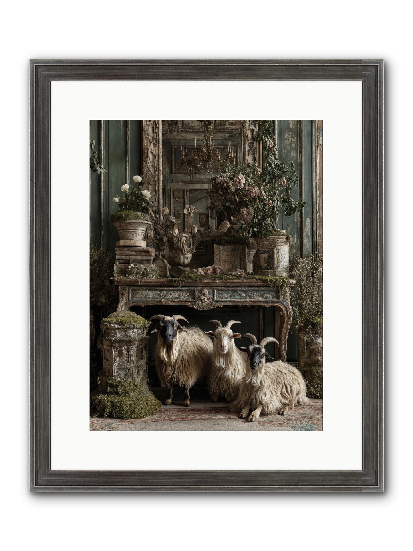 Wild Grace Reigning Framed Print - Slimwoods Black/Silver 12x16