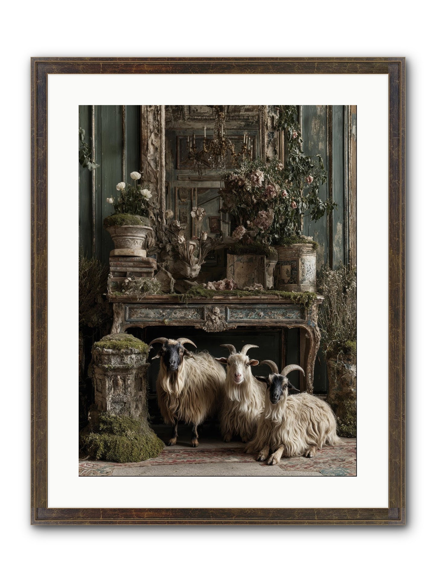 Wild Grace Reigning Framed Print - Slimwoods Black/Gold 18x24