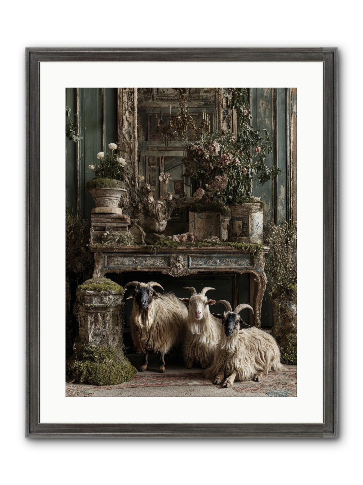 Wild Grace Reigning Framed Print - Slimwoods Black/Silver 18x24
