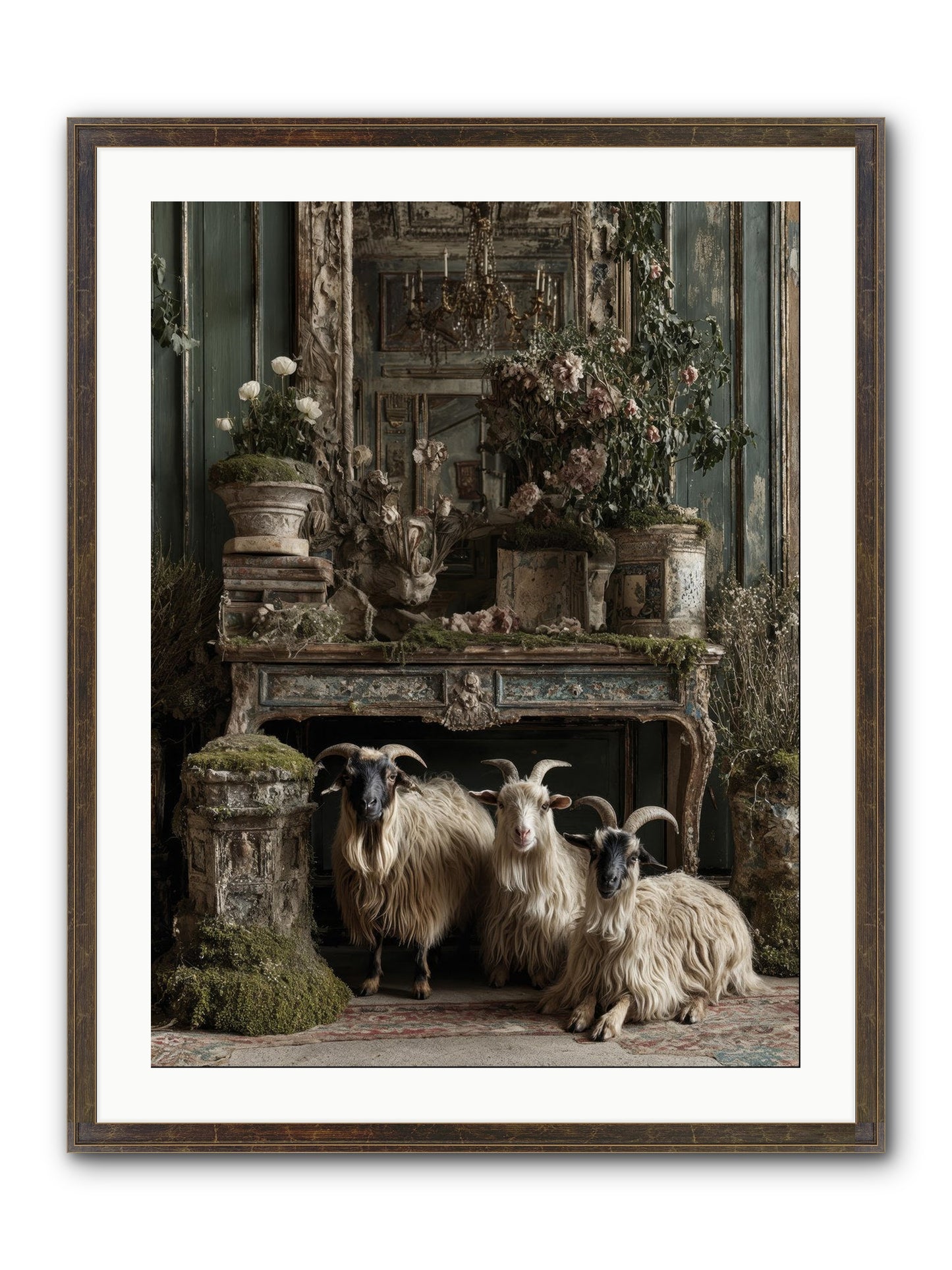 Wild Grace Reigning Framed Print - Slimwoods Black/Gold 24x32
