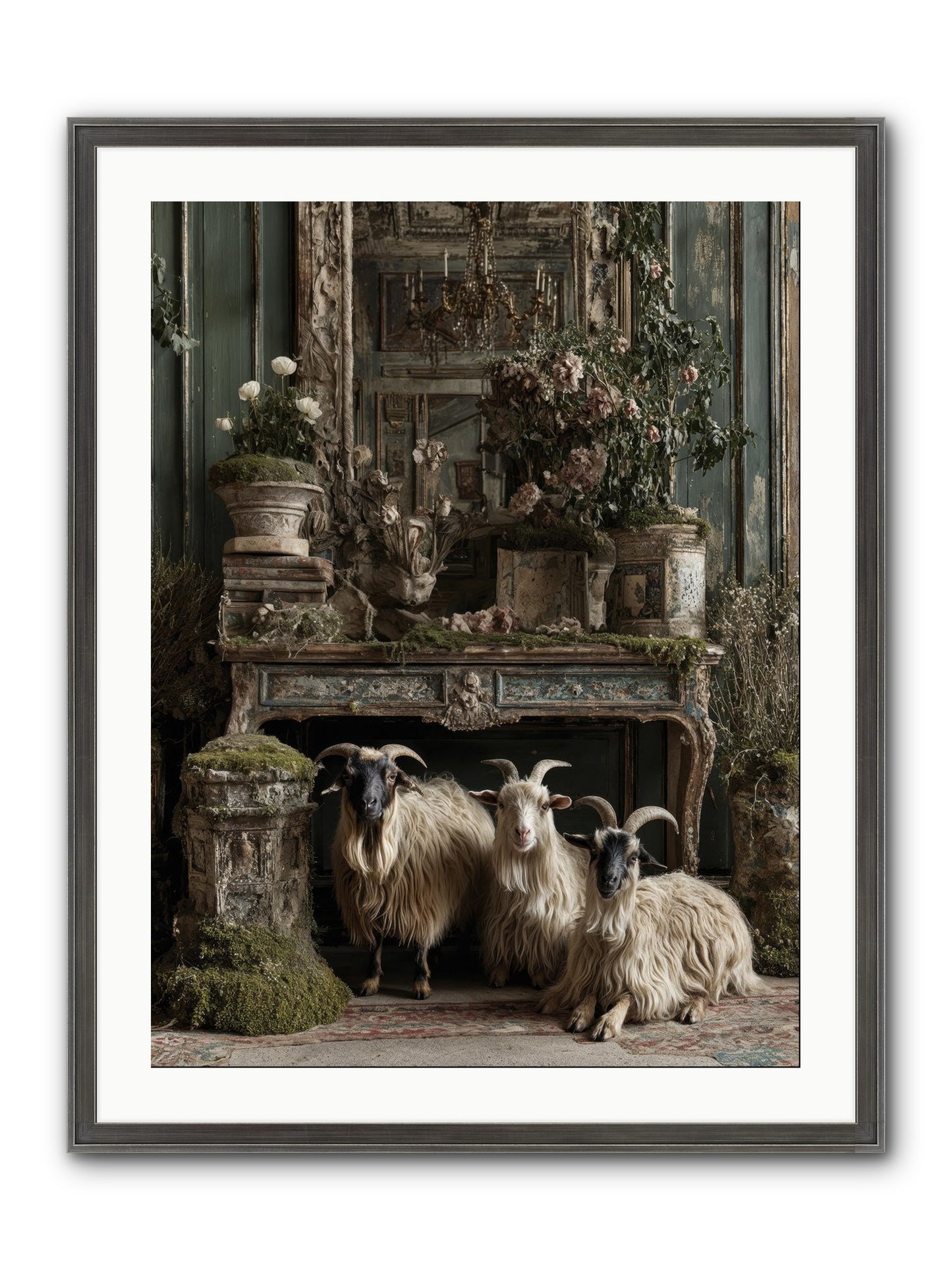 Wild Grace Reigning Framed Print - Slimwoods Black/Silver 24x32