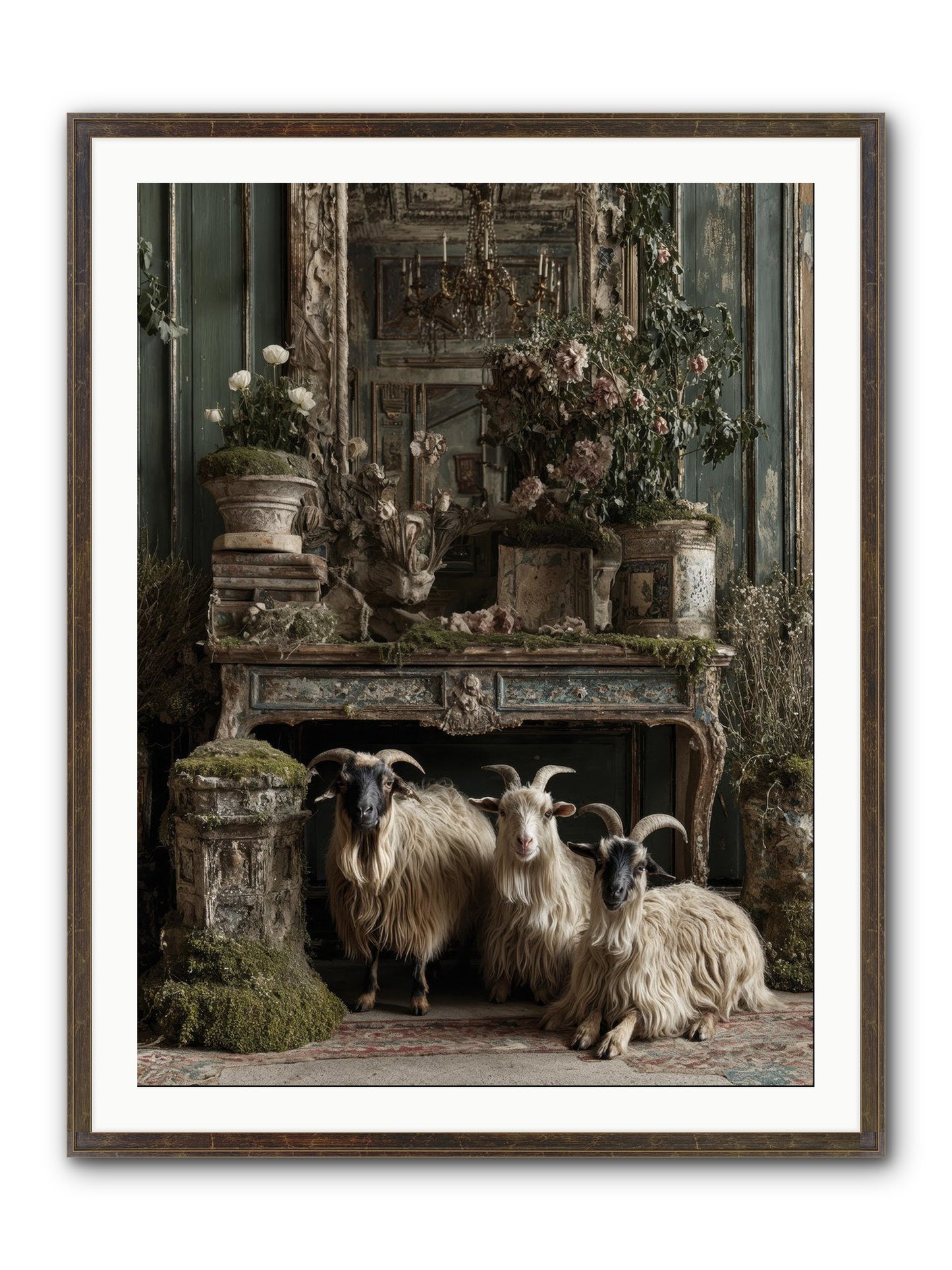 Wild Grace Reigning Framed Print - Slimwoods Black/Gold 30x40