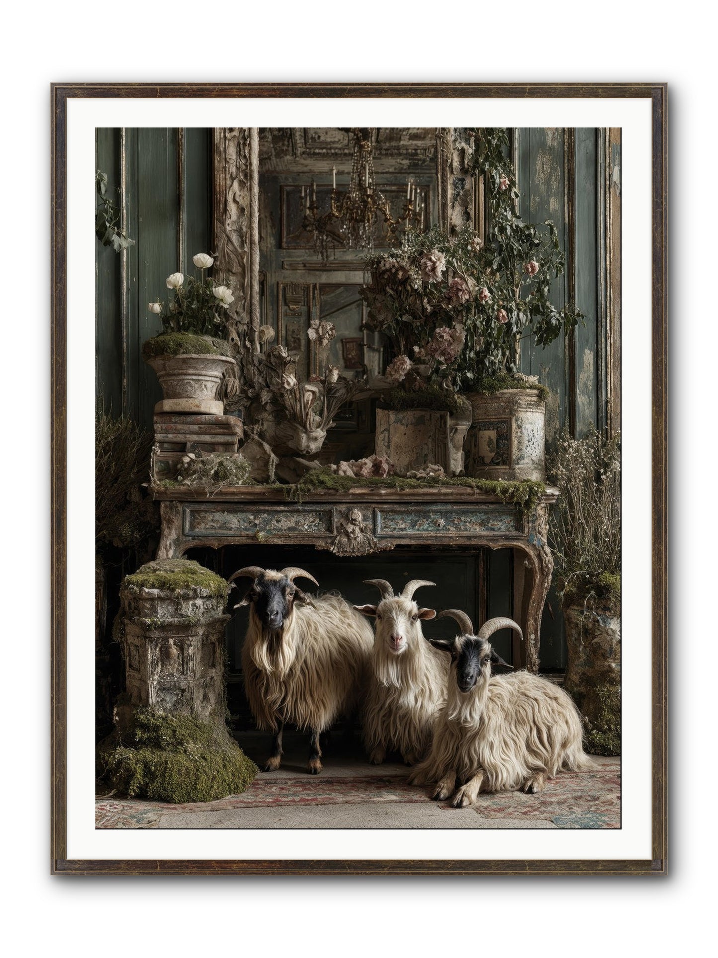 Wild Grace Reigning Framed Print - Slimwoods Black/Gold 36x48