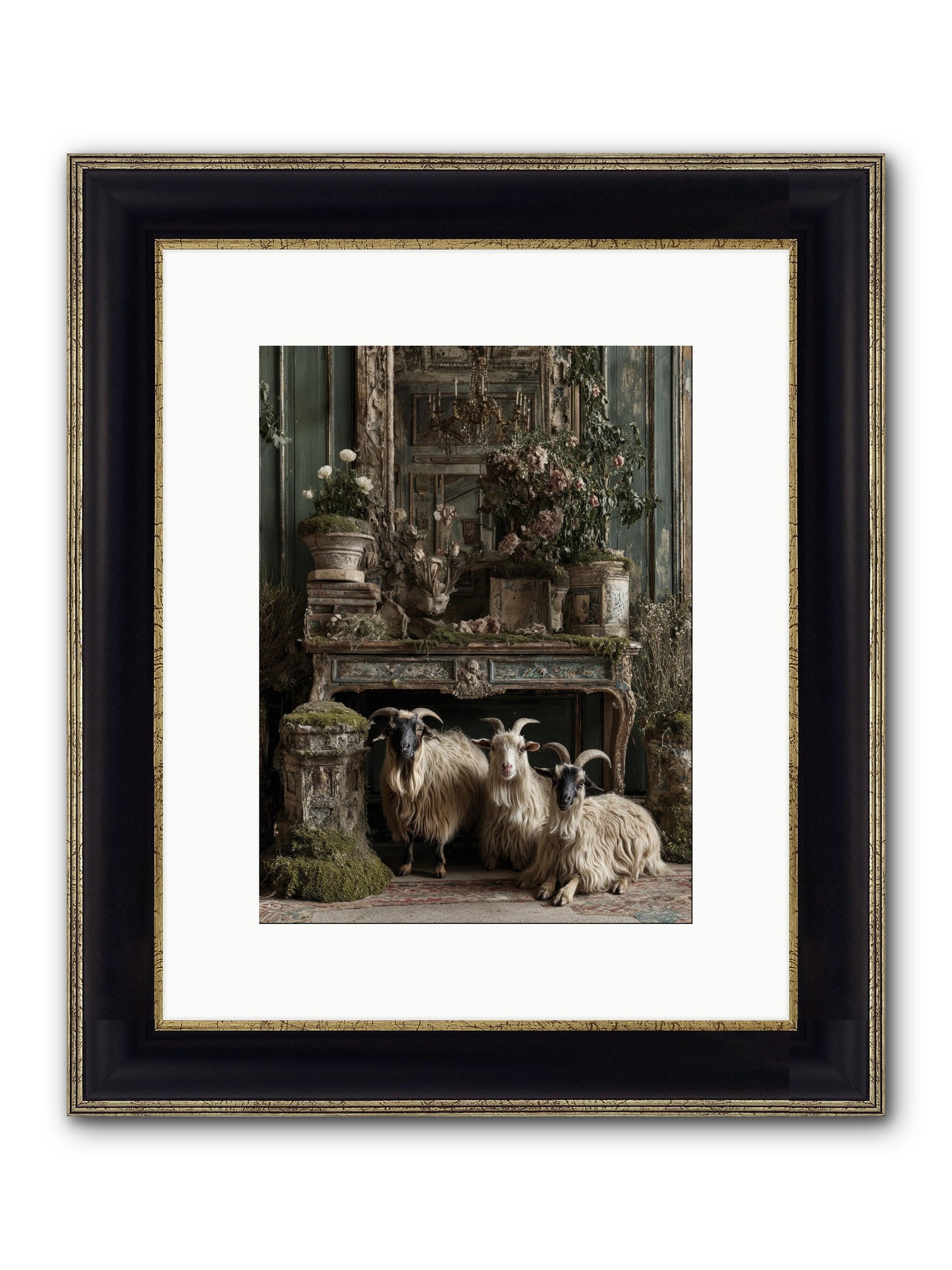 Wild Grace Reigning Framed Print - Black & Gold 9x12