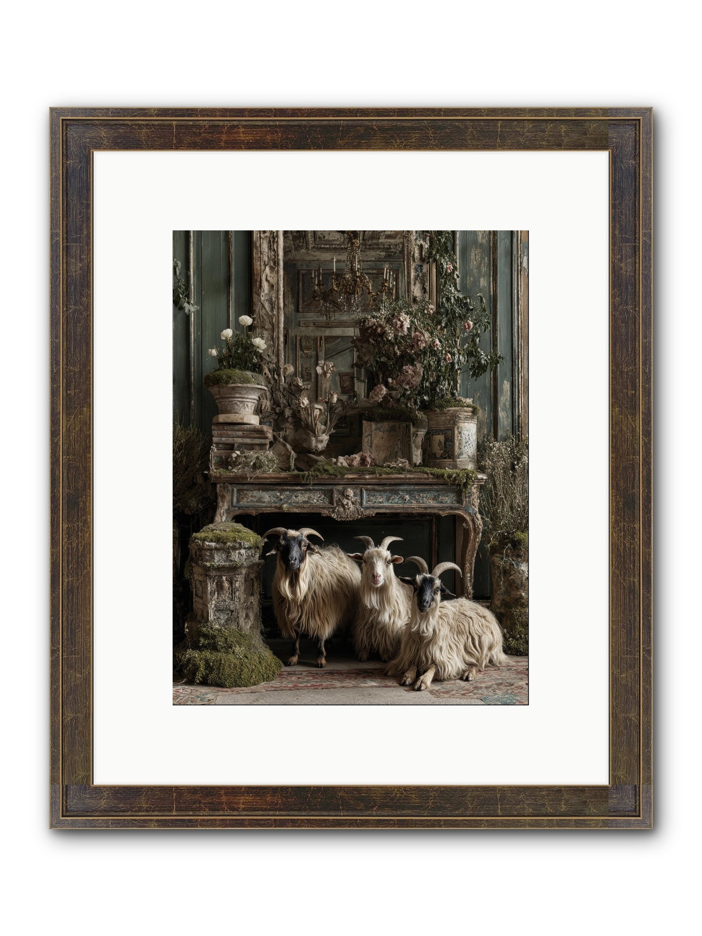 Wild Grace Reigning Framed Print - Slimwoods Black/Gold 9x12