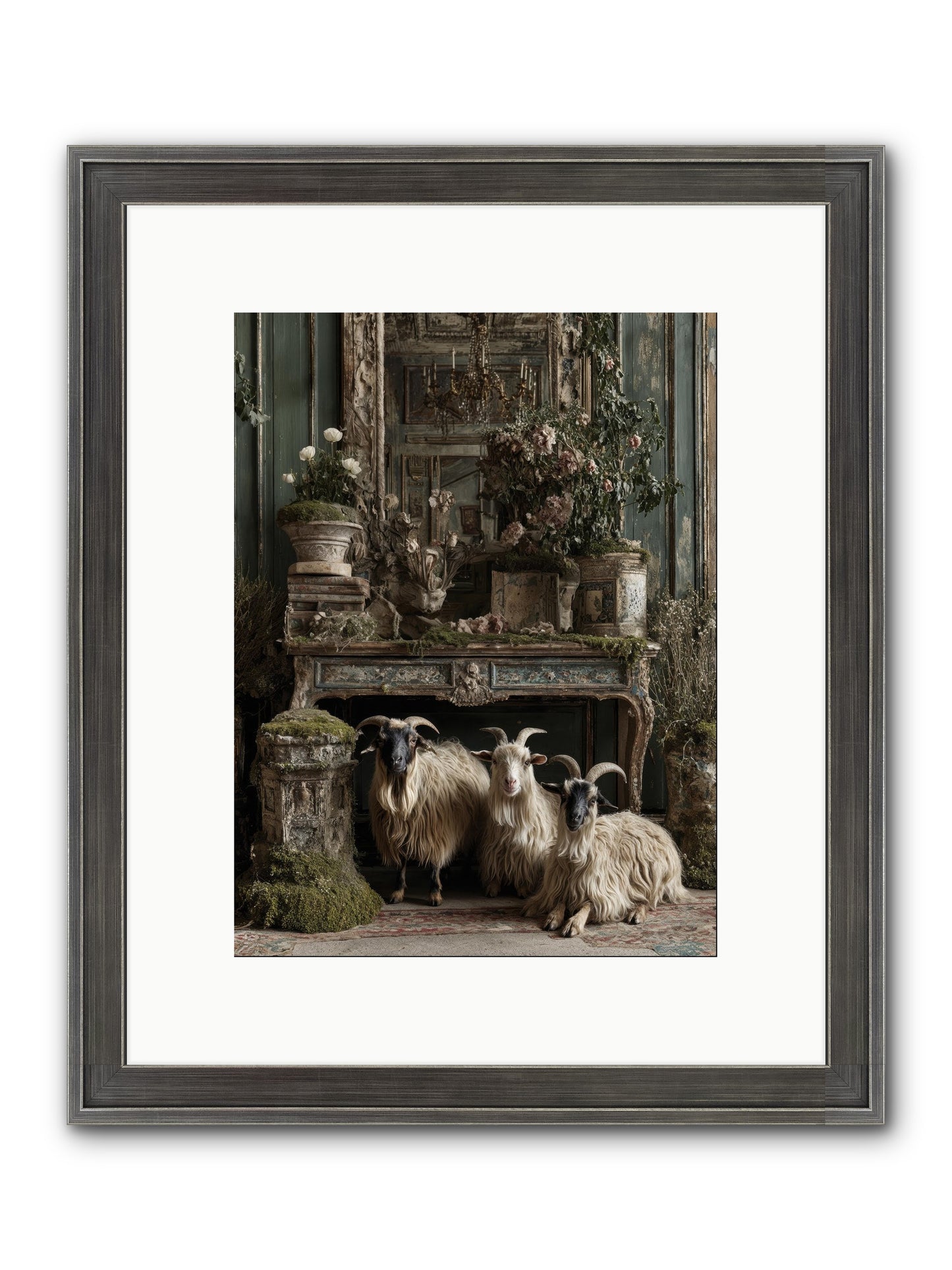 Wild Grace Reigning Framed Print - Slimwoods Black/Silver 9x12
