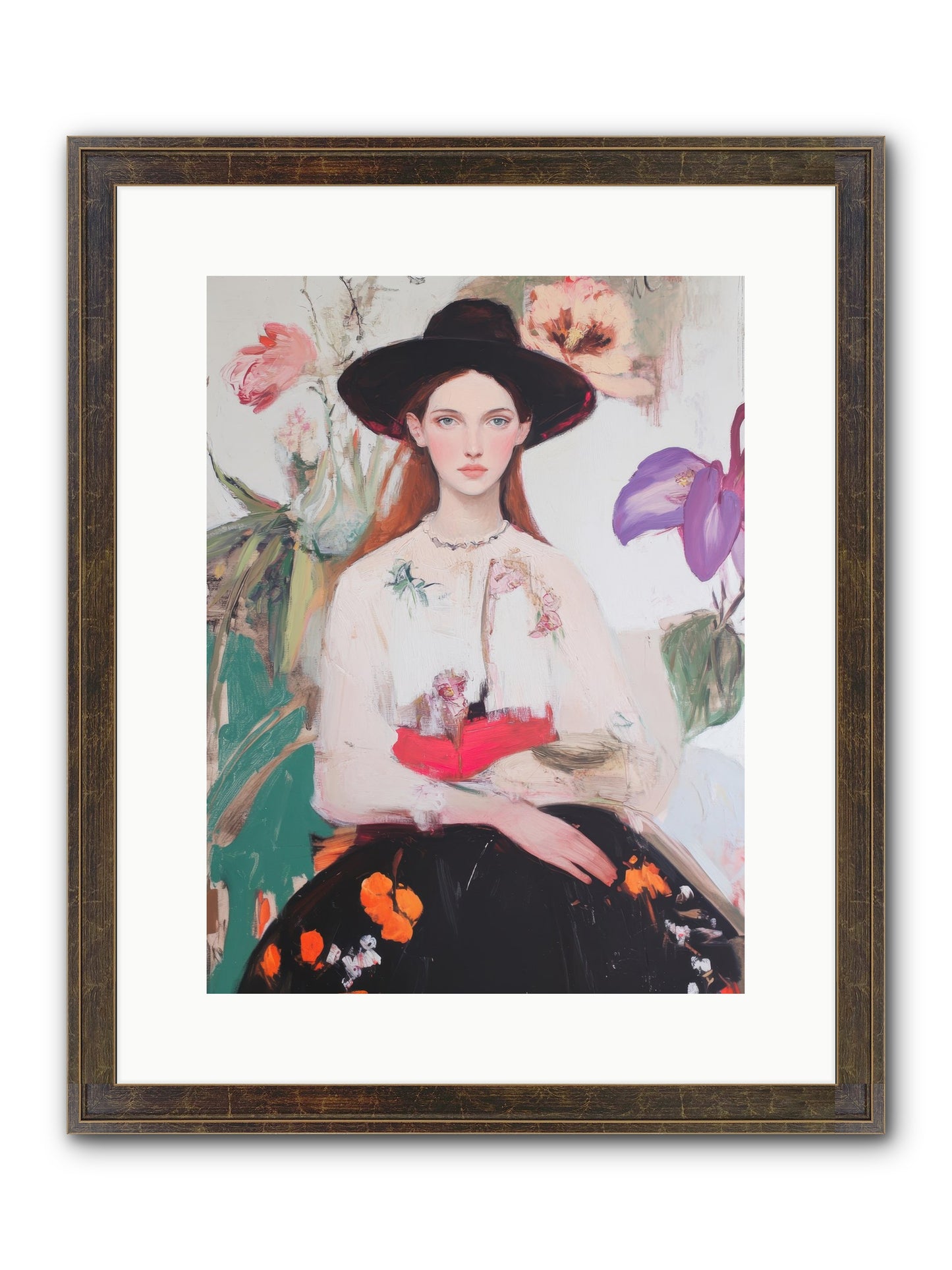 Wild Heart Framed Print - Slimwoods Black/Gold 12x16