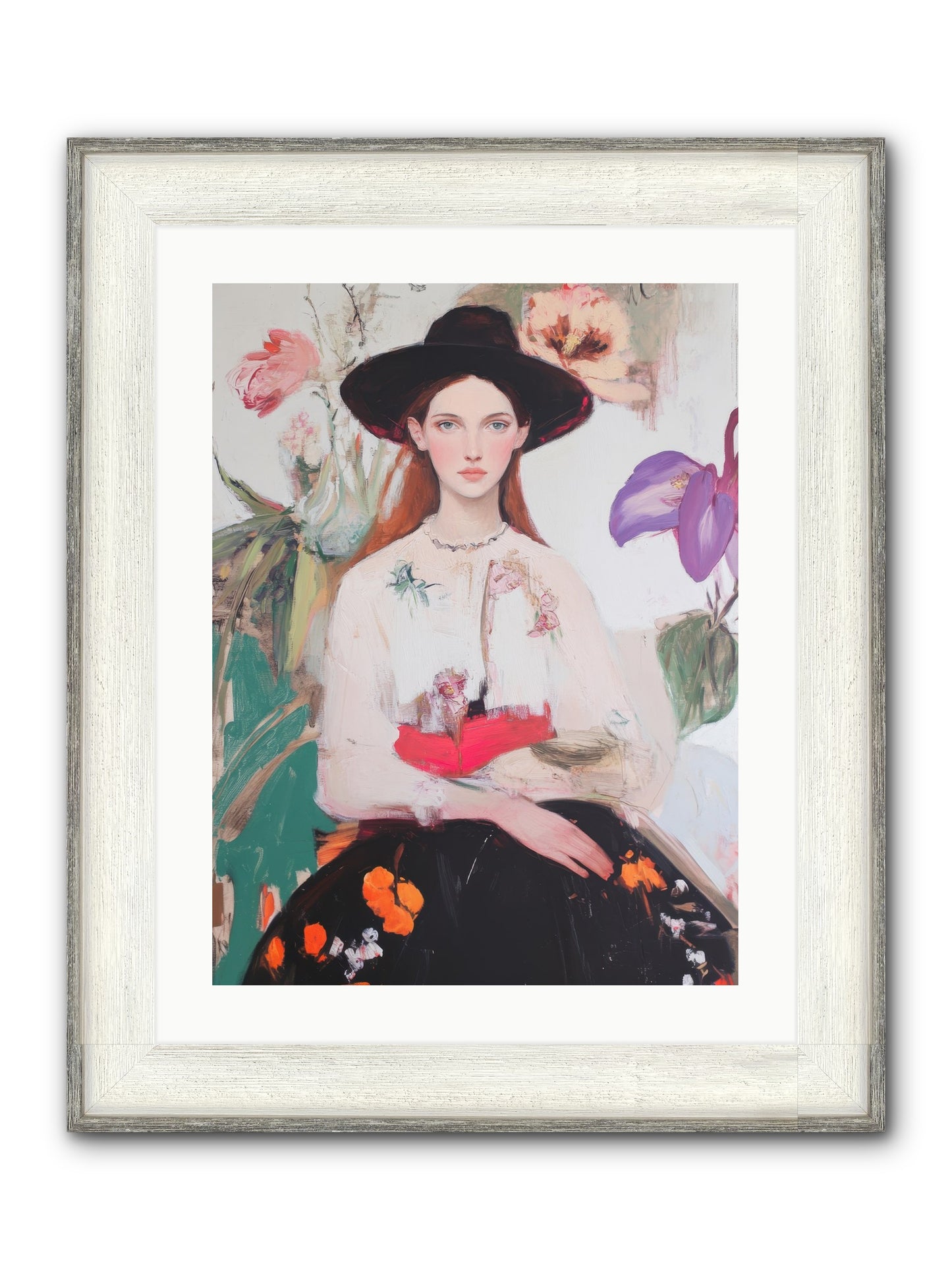 Wild Heart Framed Print - Driftwood White 18x24